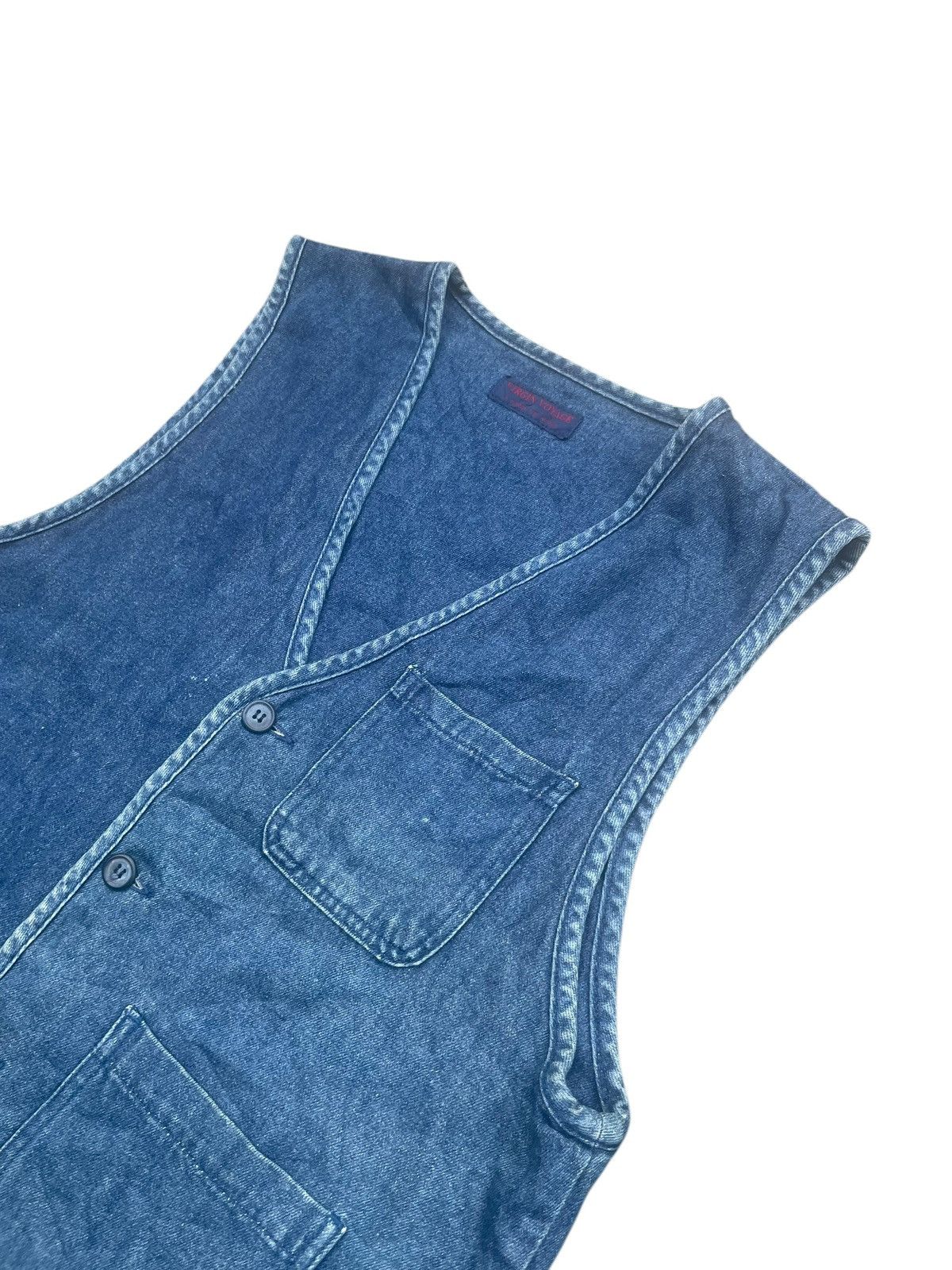 Japanese Brand Virgin Voyage Denim Vest Size US M / EU 48-50 / 2 - 2 Thumbnail