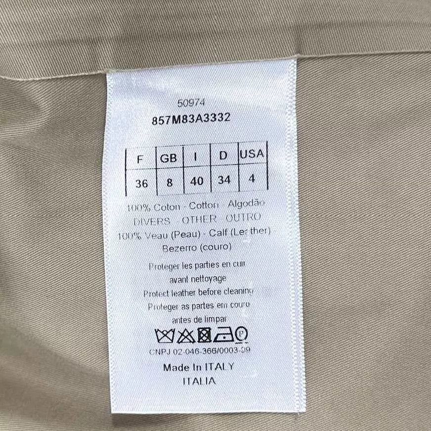 Dior Dior Khaki Bee Embroidered Belt Logo Coat Size XS / US 0-2 / IT 36-38 - 5 Thumbnail
