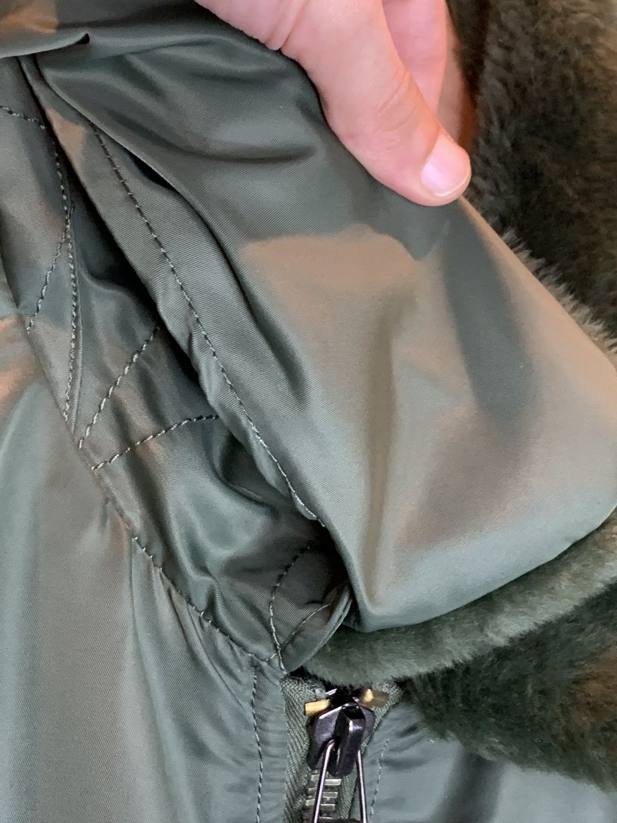 Alpha Industries *RARE* Alpha Industries B-15 Bomber Jacket Removable Collar Size US XXL / EU 58 / 5 - 8 Thumbnail