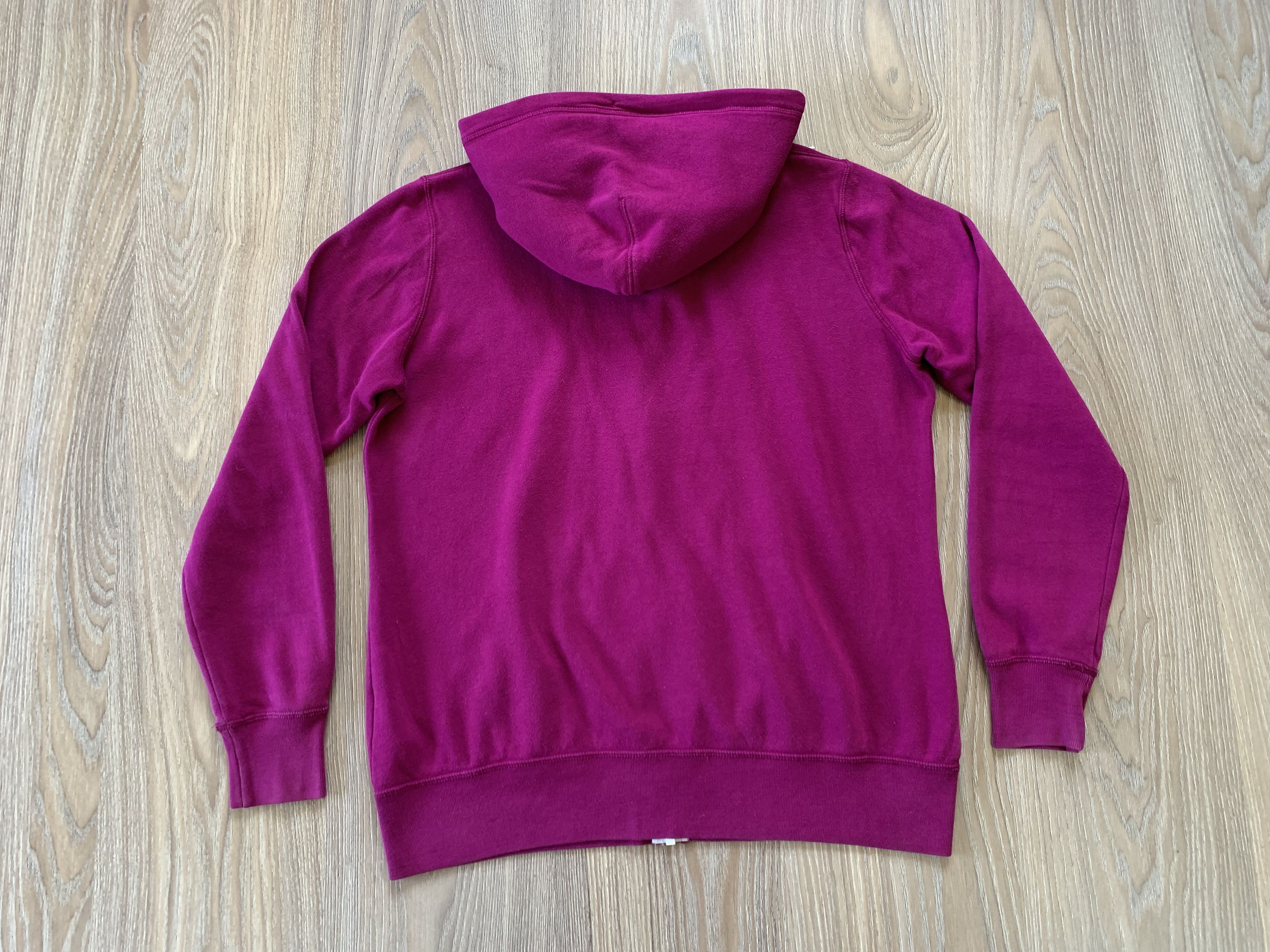 Nike × Vintage Nike Womens Cotton Purple Zip Hoodie Size L / US 10 / IT 46 - 3 Thumbnail