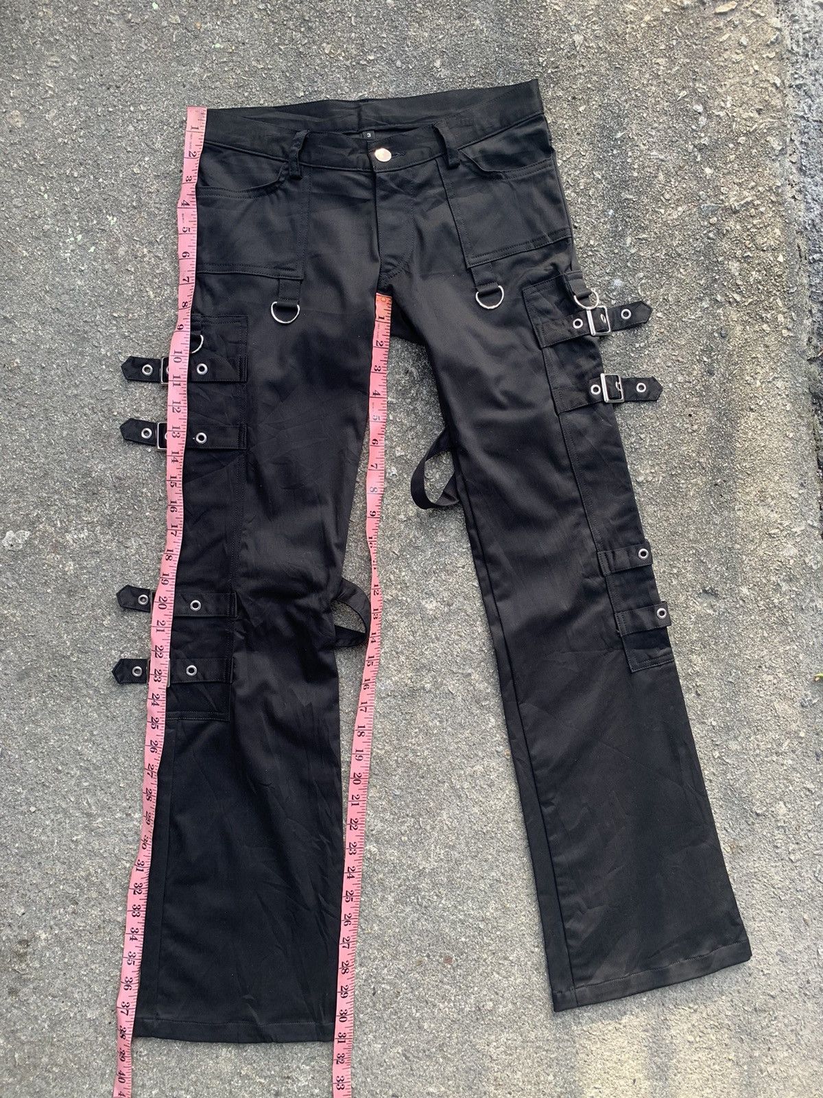 If Six Was Nine Bondage Gothic Punk Unisex Unbrand Flare Pant Made In Japan Size US 28 / EU 44 - 19 Thumbnail