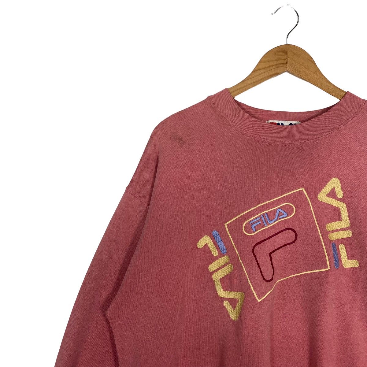 Fila × Japanese Brand Vintage Fila Big Logo Crewneck Sweatshirt Size M Size US M / EU 48-50 / 2 - 7 Thumbnail