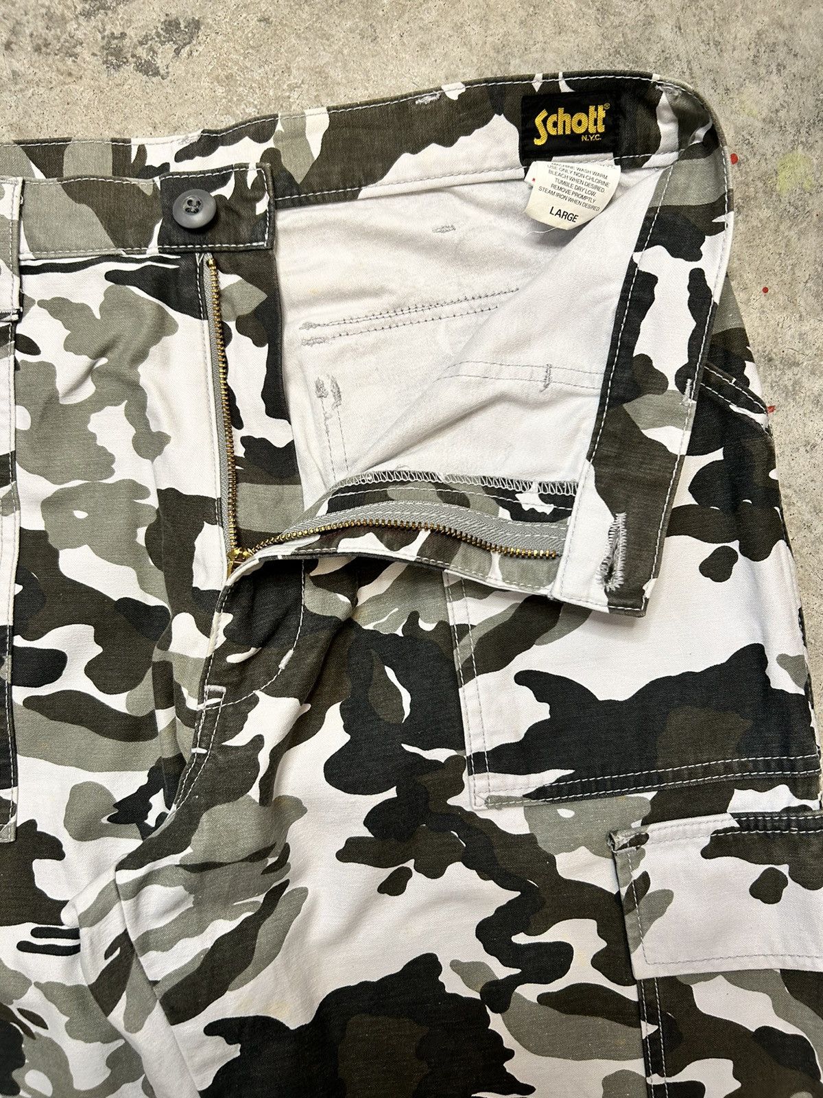 Schott Schott NYC Cargo Camo Military Combat Type Size US 30 / EU 46 - 10 Thumbnail
