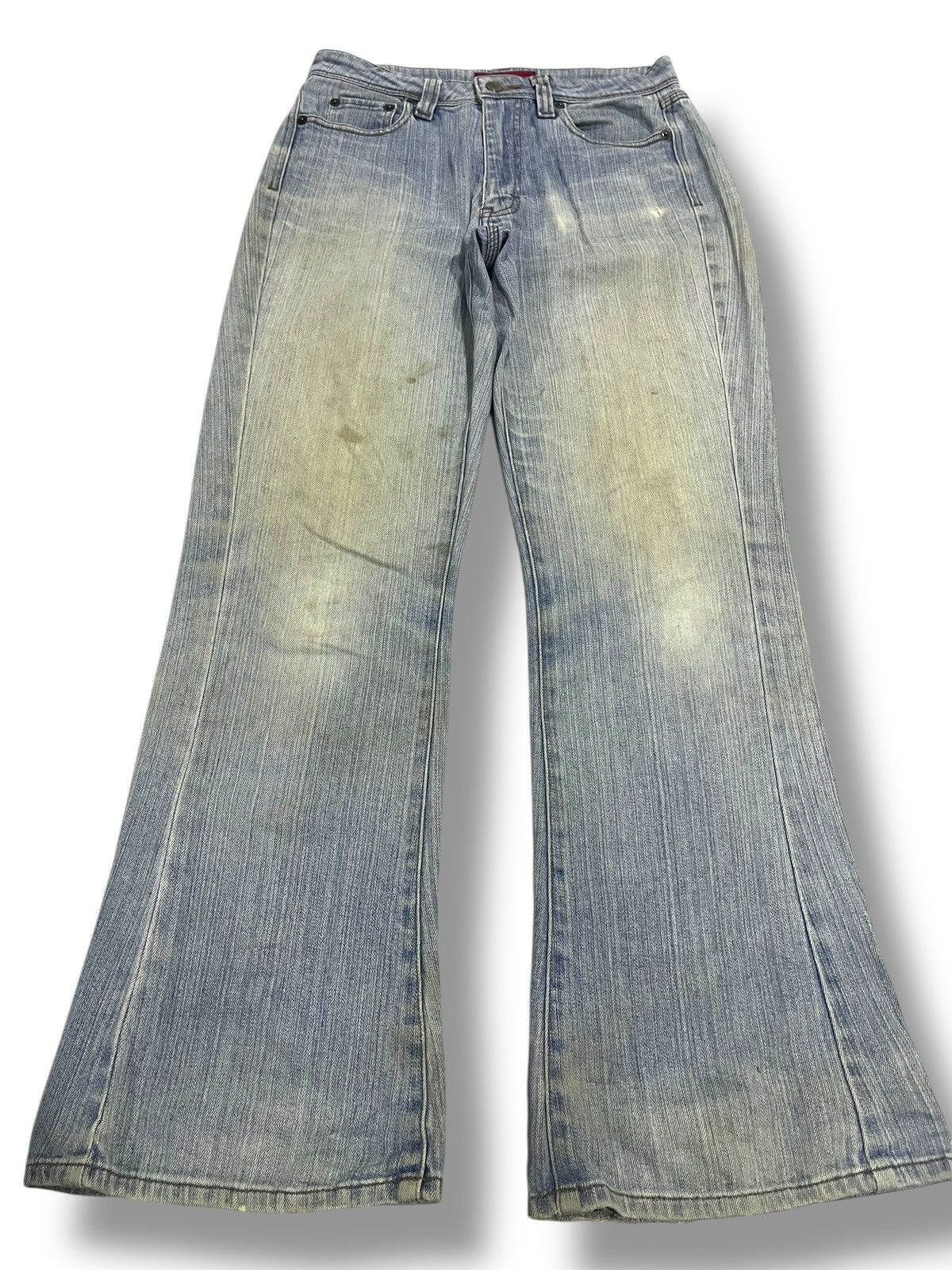 If Six Was Nine × Japanese Brand × Le Grande Bleu (L.G.B.) FLARE💥 VINTAGE JAPANESE BRAND WASHED BLUE DENIM Size US 30 / EU 46 - 1 Thumbnail