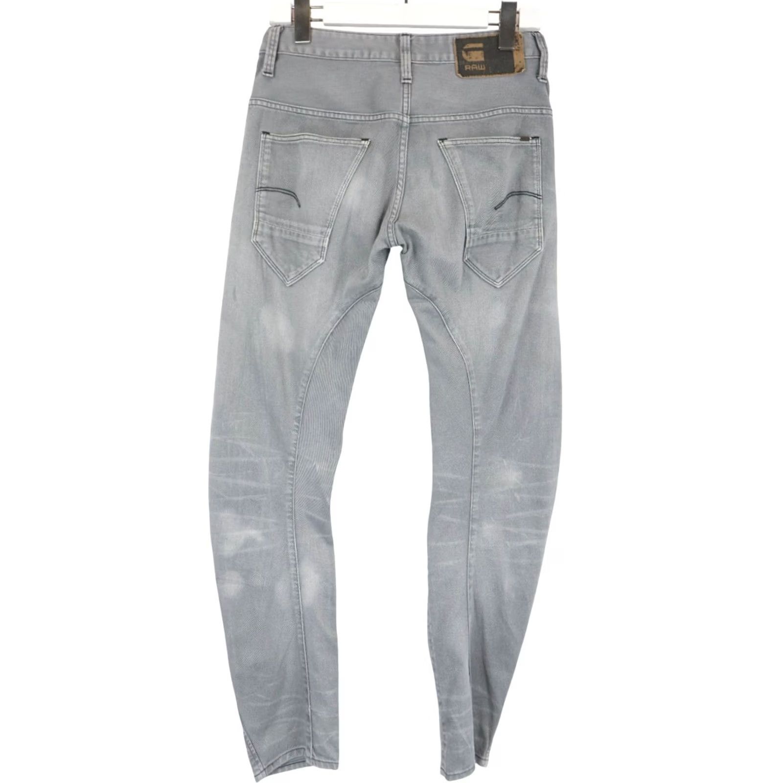 G-Star G-Star Arc 3D Slim Jeans Men's W29/L32 Grey Fade Whiskers Button Fly Jeans Slim Mens Size US 29 - 2 Thumbnail