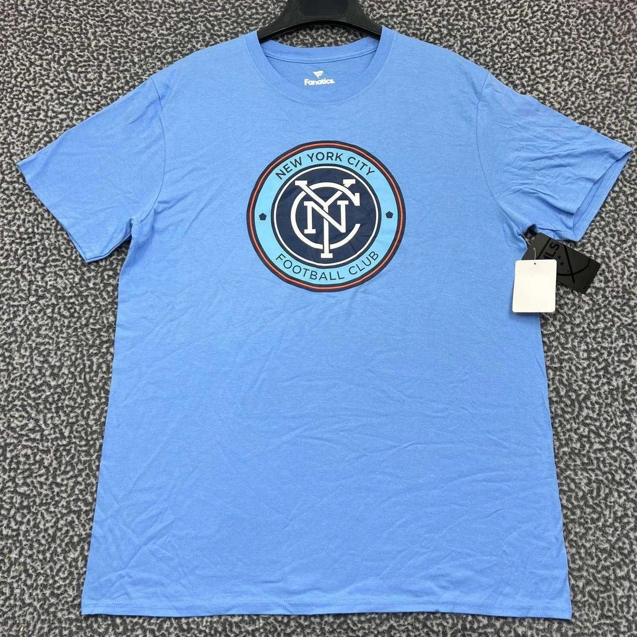 Other New York City FC Shirt Men Blue Short Sleeve Crew Neck New L Size US L / EU 52-54 / 3 - 1 Thumbnail