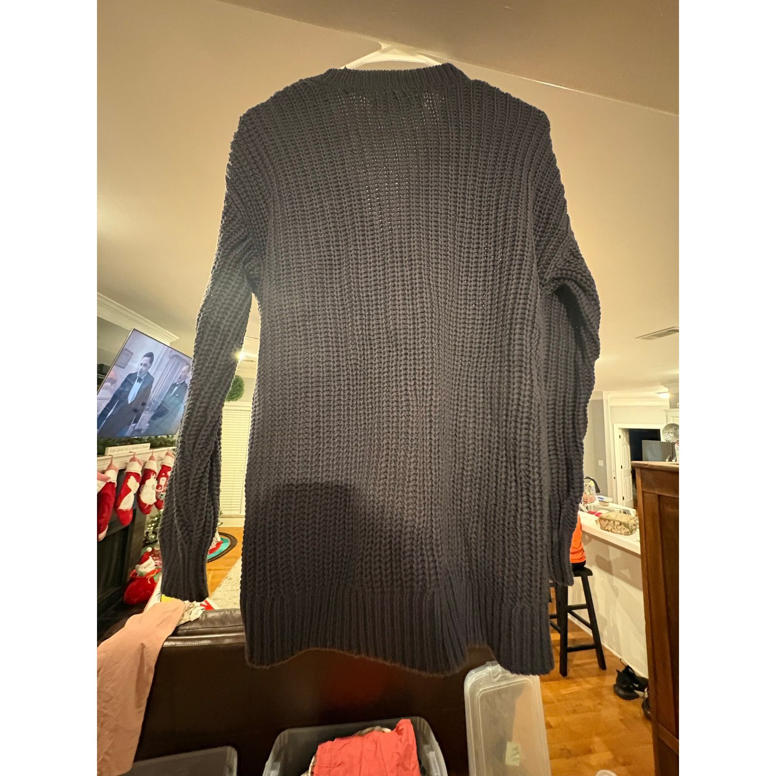 Loft LOFT Women’s Chunky Knit Cardigan Size Small Navy Size S / US 4 / IT 40 - 4 Thumbnail