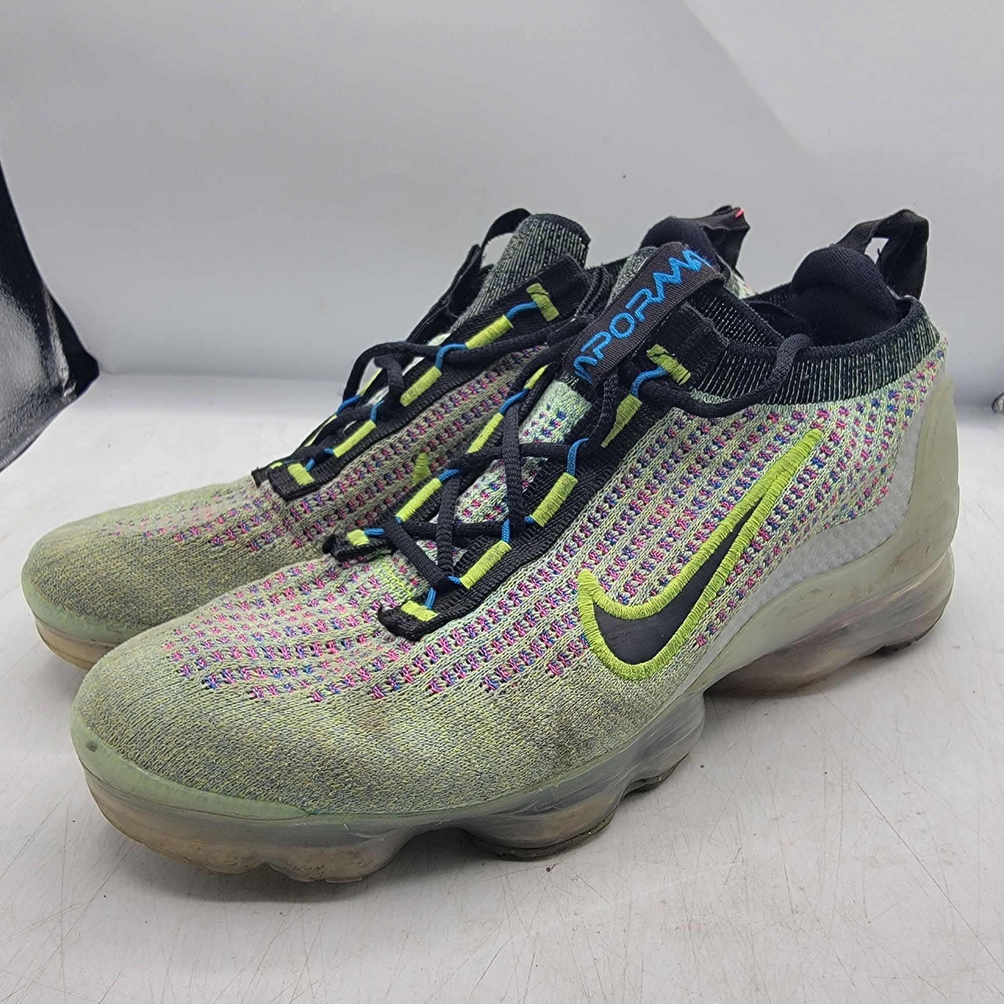 Nike Nike Air Vapormax 2022 Flyknit Womens 8.5 Volt Photo Blue Sn Size US 8.5 / IT 38.5 - 4 Thumbnail