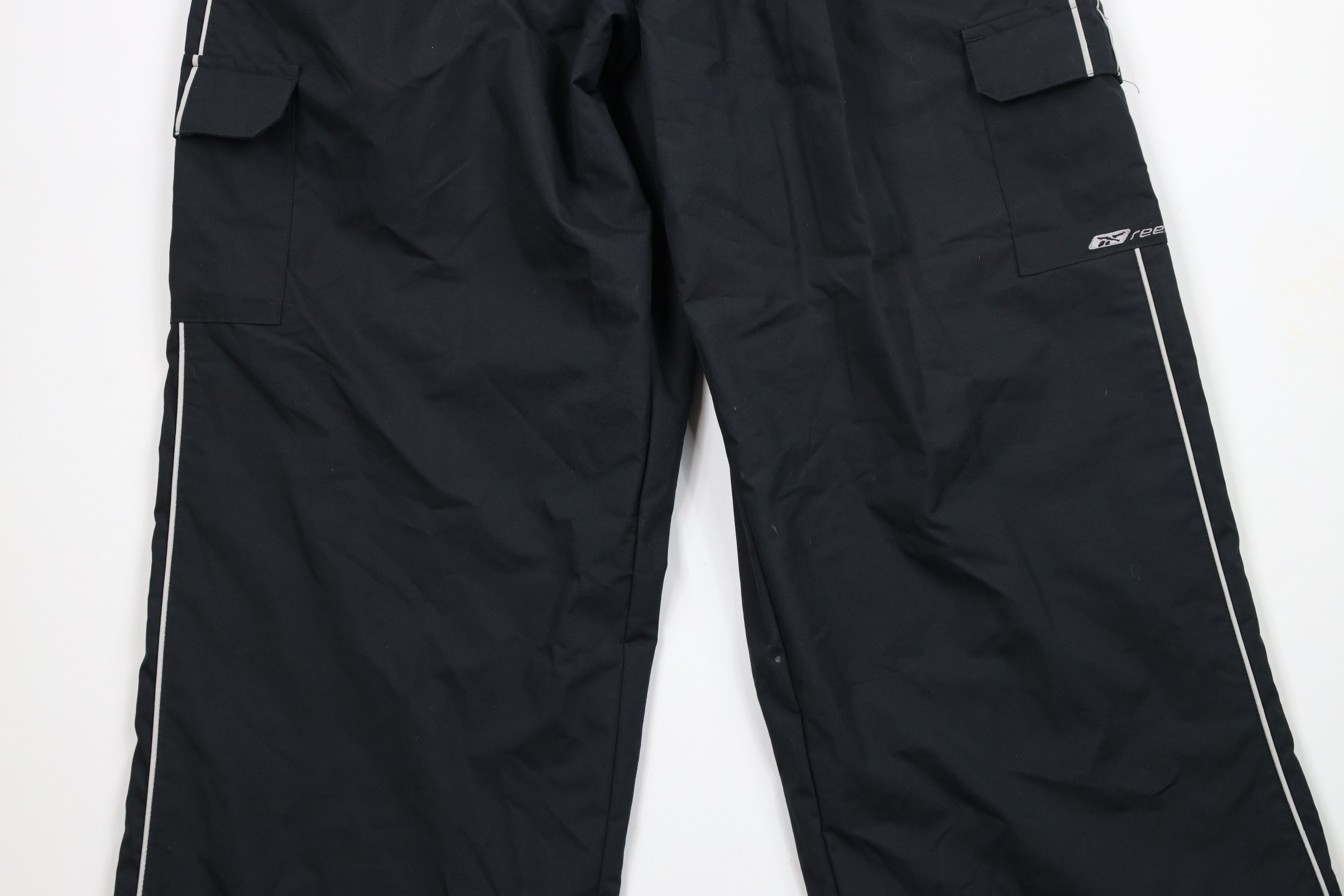 Reebok × Vintage Deadstock Vintage Y2K 2000 Reebok Wide Leg Cargo Pants Black Size US 38 / EU 54 - 3 Thumbnail