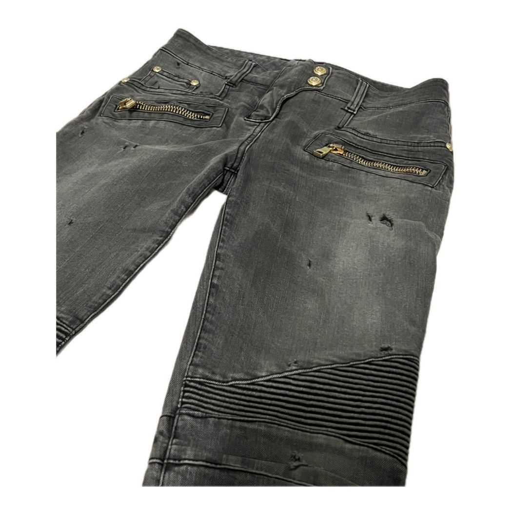 Balmain Balmain Skinny Biker Women’s Jeans Size 2 Size 26" / US 2 / IT 38 - 2 Thumbnail