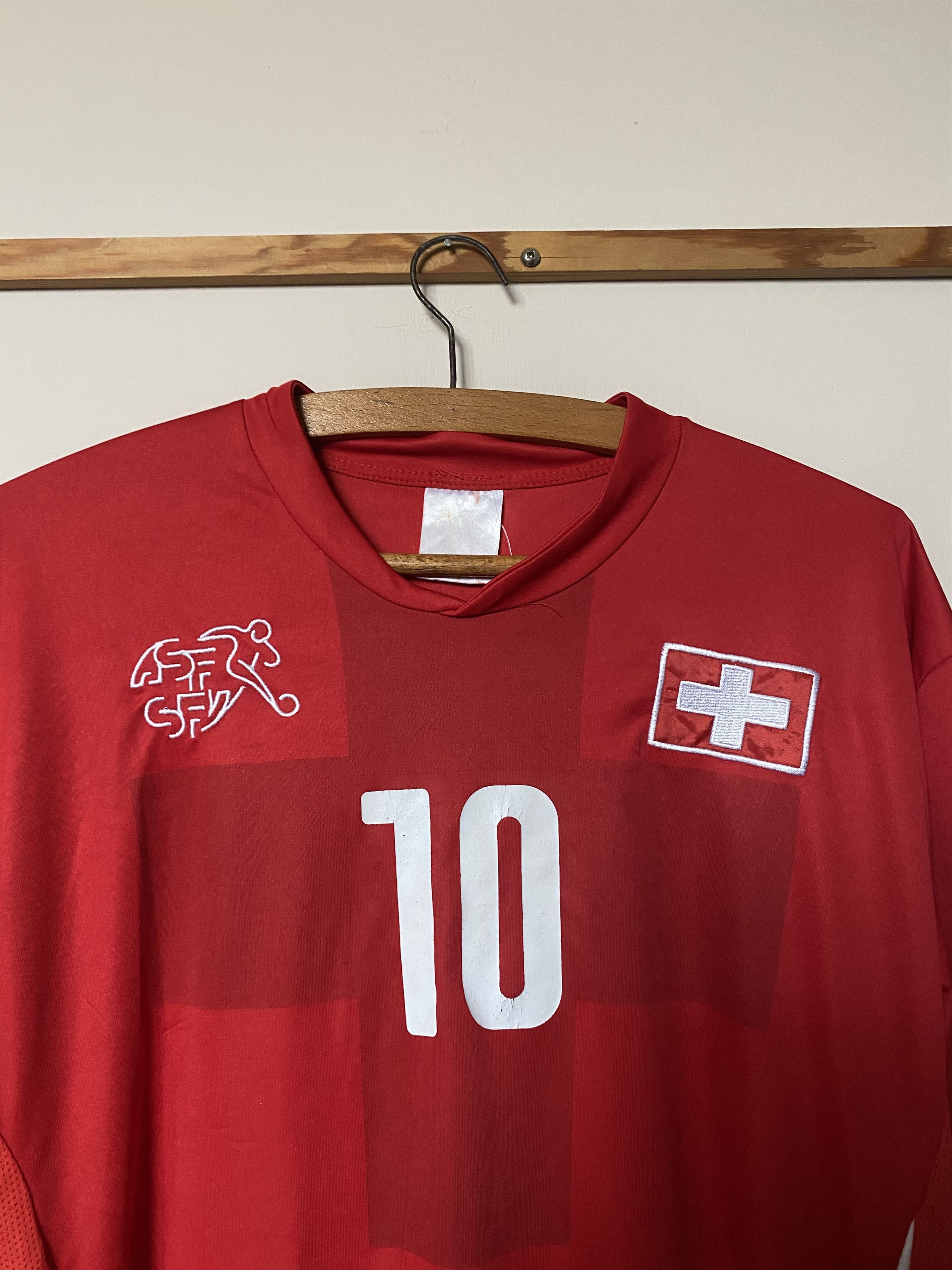 Other SWITZERLAND #10 XHAKA - 2014 - 2015 - XL - UNIQUE Size US XL / EU 56 / 4 - 3 Thumbnail