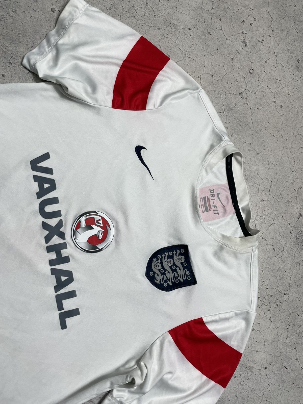 Nike × Vintage Vintage Nike England Team Y2K Drill Football Jersey Size US M / EU 48-50 / 2 - 5 Thumbnail