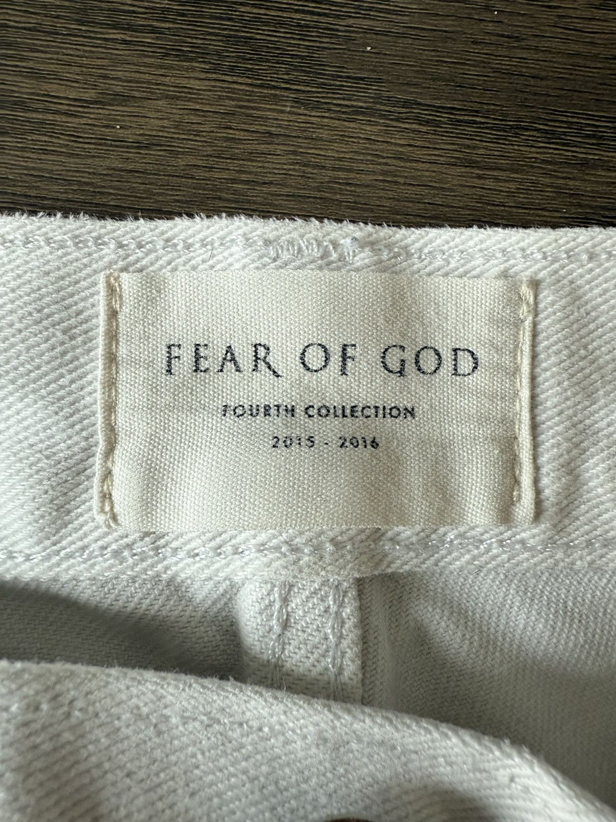 Fear of God Fear Of God Men Selvedge Jeans 29x32 White Fourth Collection Size US 29 - 11 Thumbnail