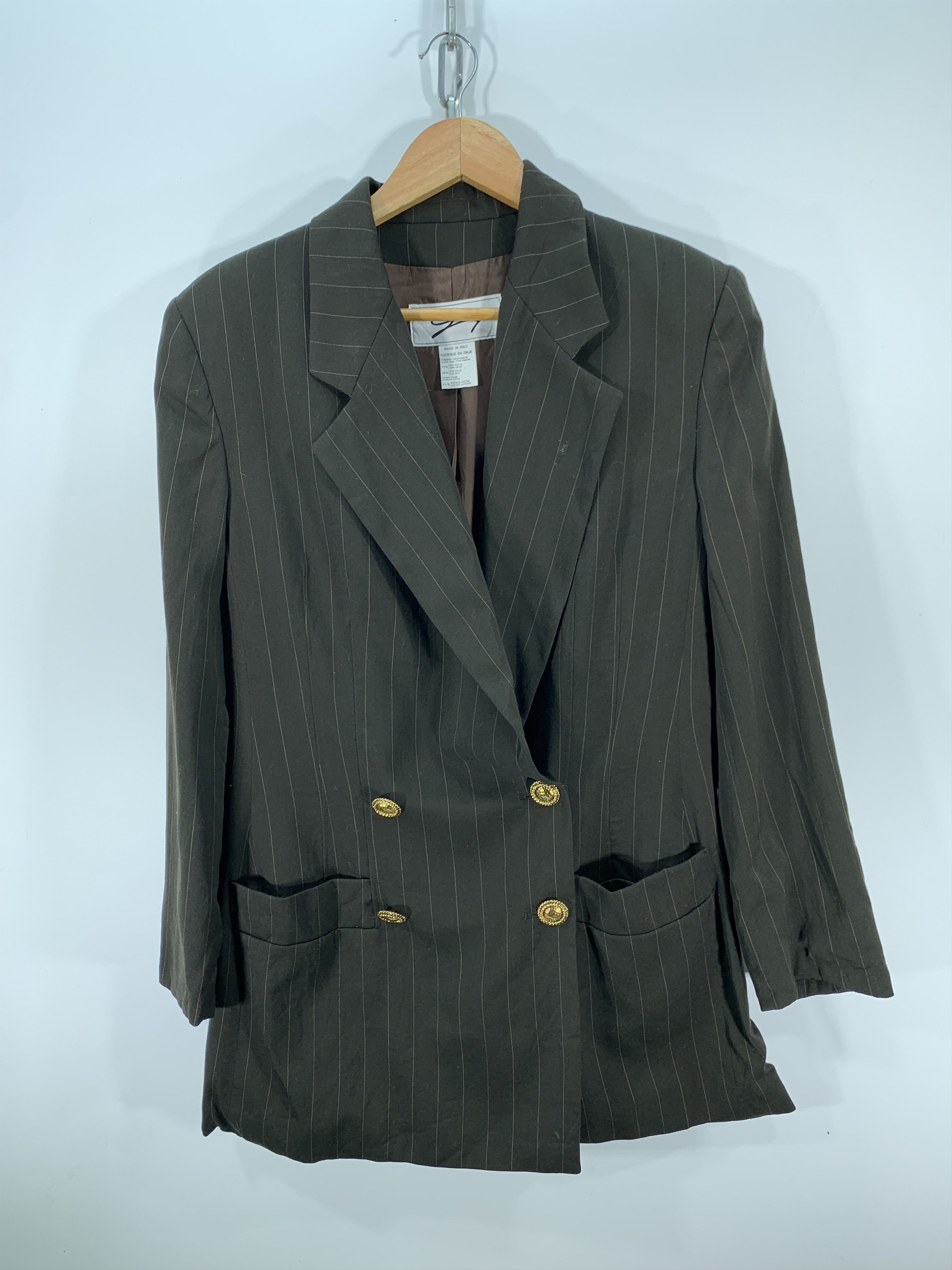 Image of Italian Designers Italian Designer Wool Blazer, Men's (Size Small)