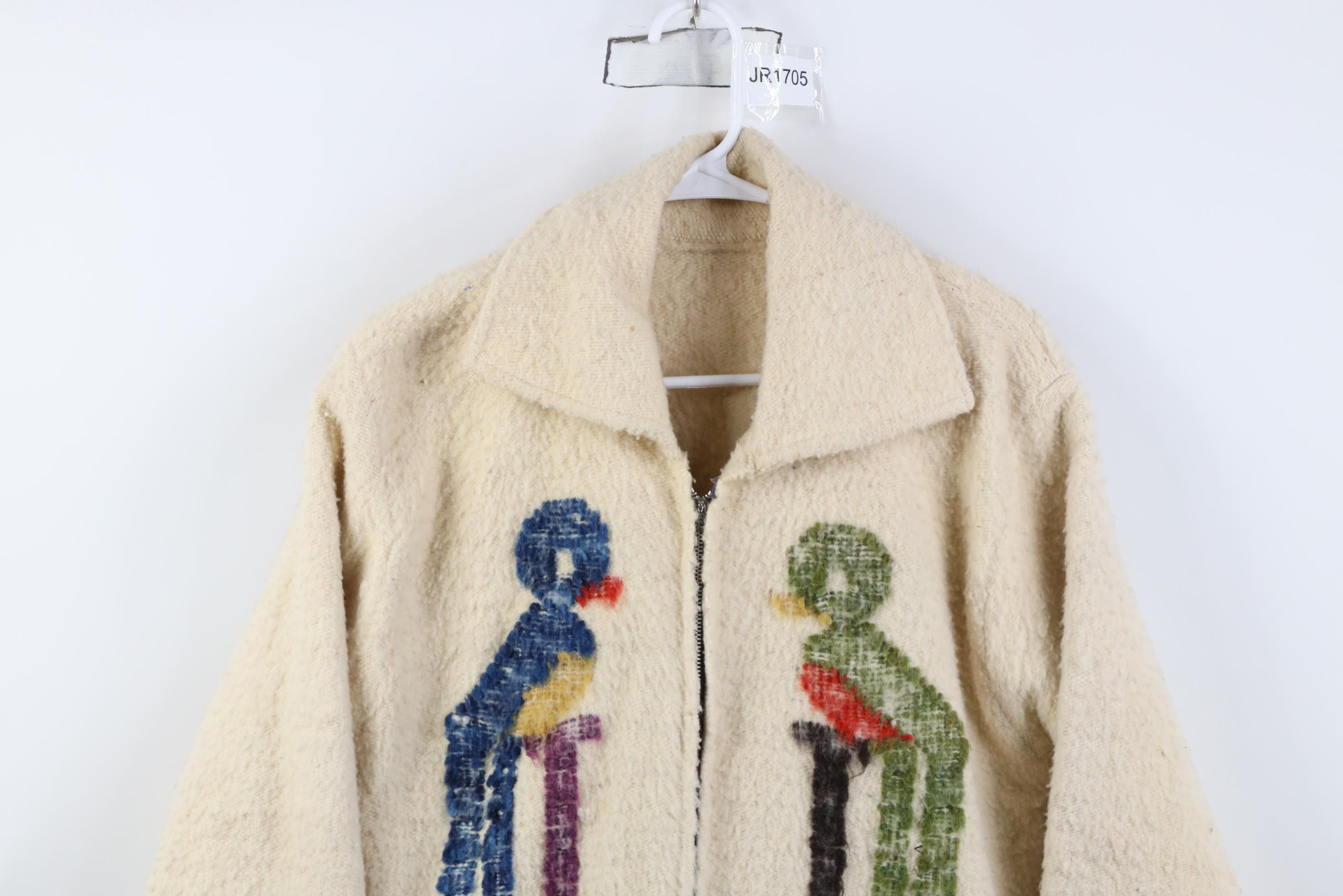 Vintage Vintage 50s Fringed Southwestern Birds Full Zip Jacket USA Size US M / EU 48-50 / 2 - 2 Thumbnail