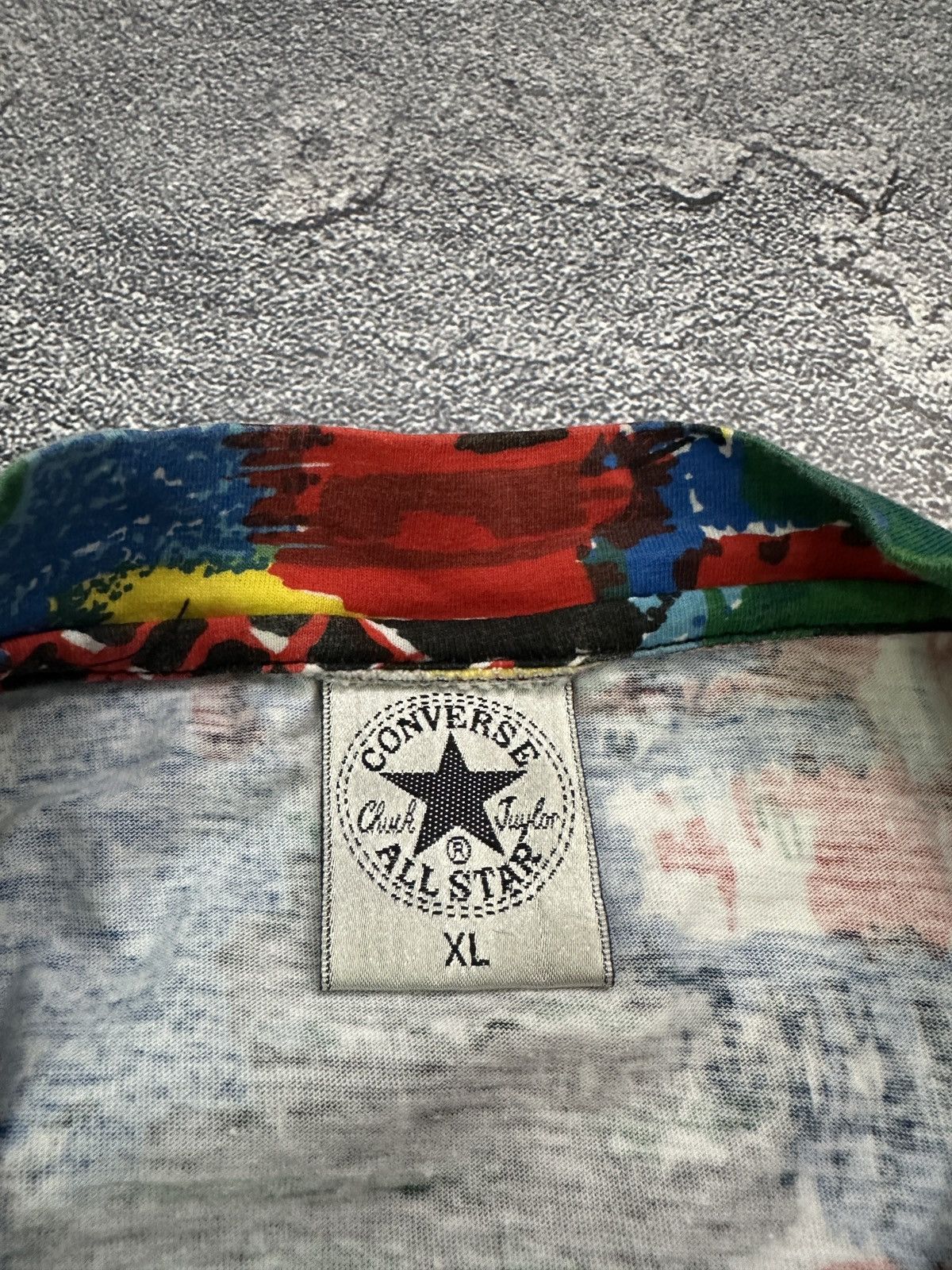 Converse Vintage 90s Converse All Over Print T-Shirt Graphic XL Size US XL / EU 56 / 4 - 3 Thumbnail