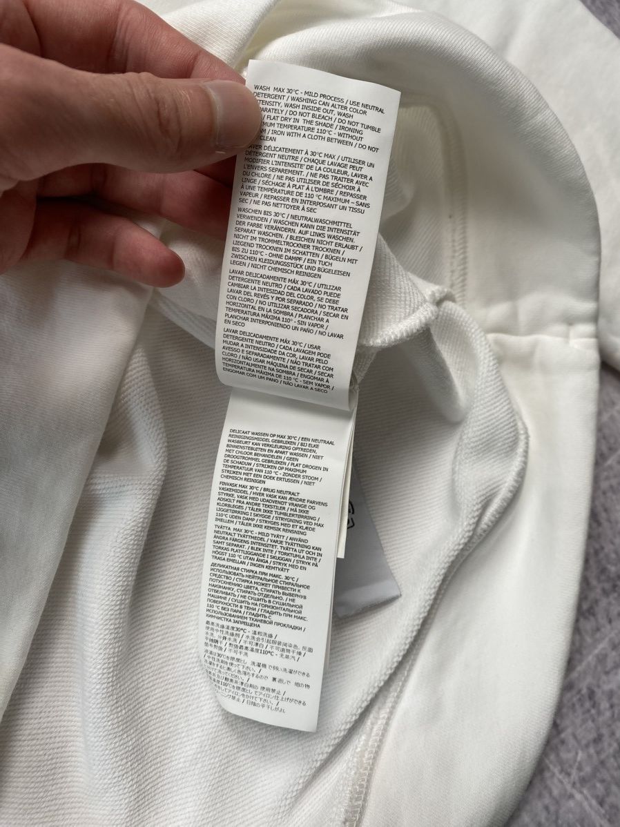 Stone Island Stone Island white sweatshirt with big logo embroidery Size US L / EU 52-54 / 3 - 10 Thumbnail