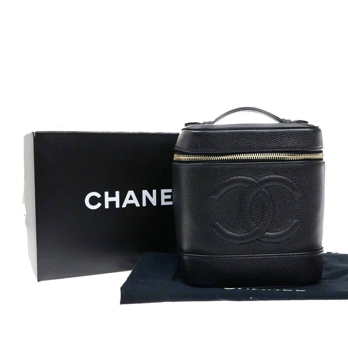 Chanel Chanel Vintage Timeless Cosmetic Case Caviar Size ONE SIZE - 1 Thumbnail