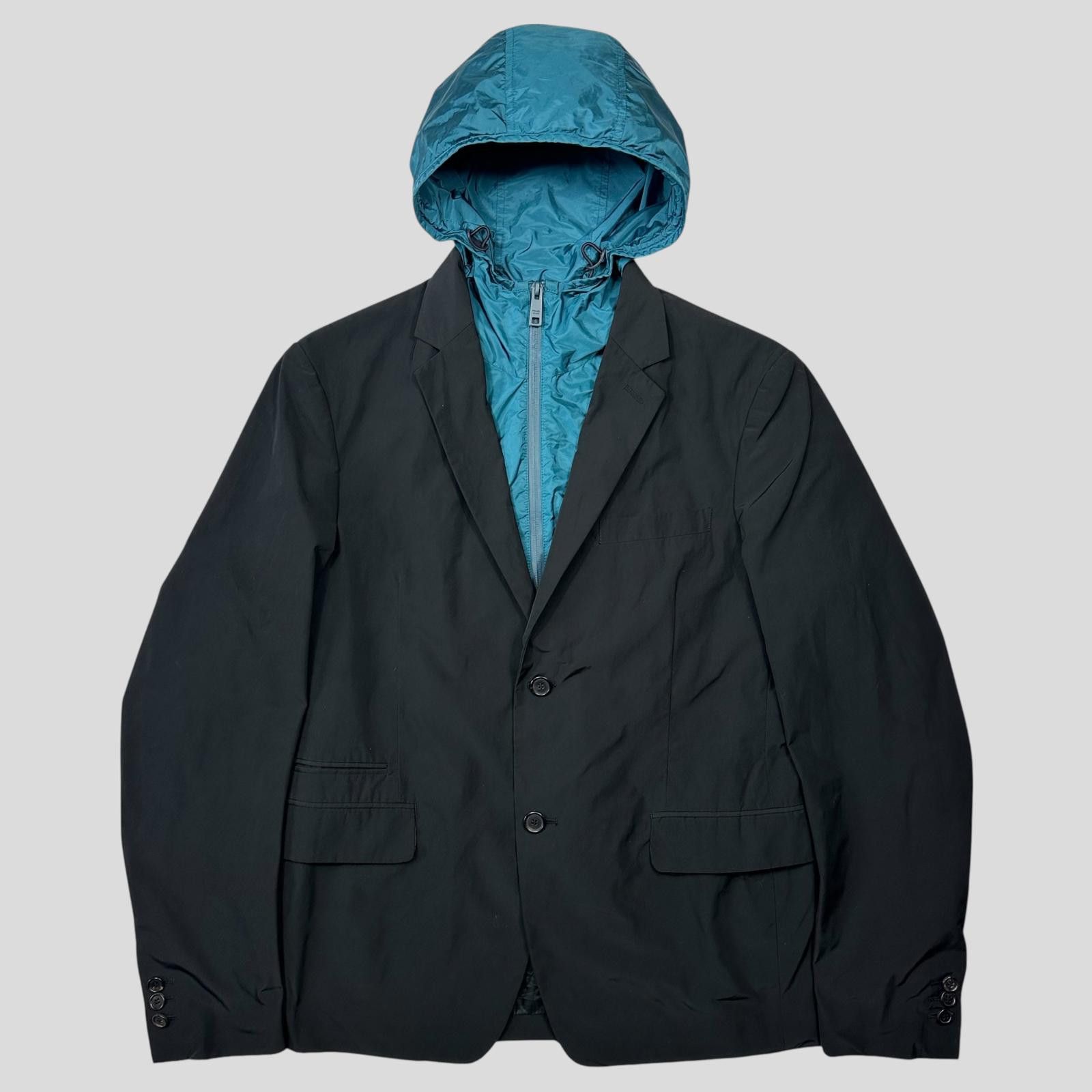Prada Prada 2017 Nylon Blazer Jacket + Removable Nylon Hood - IT50 Size 38R - 1 Thumbnail