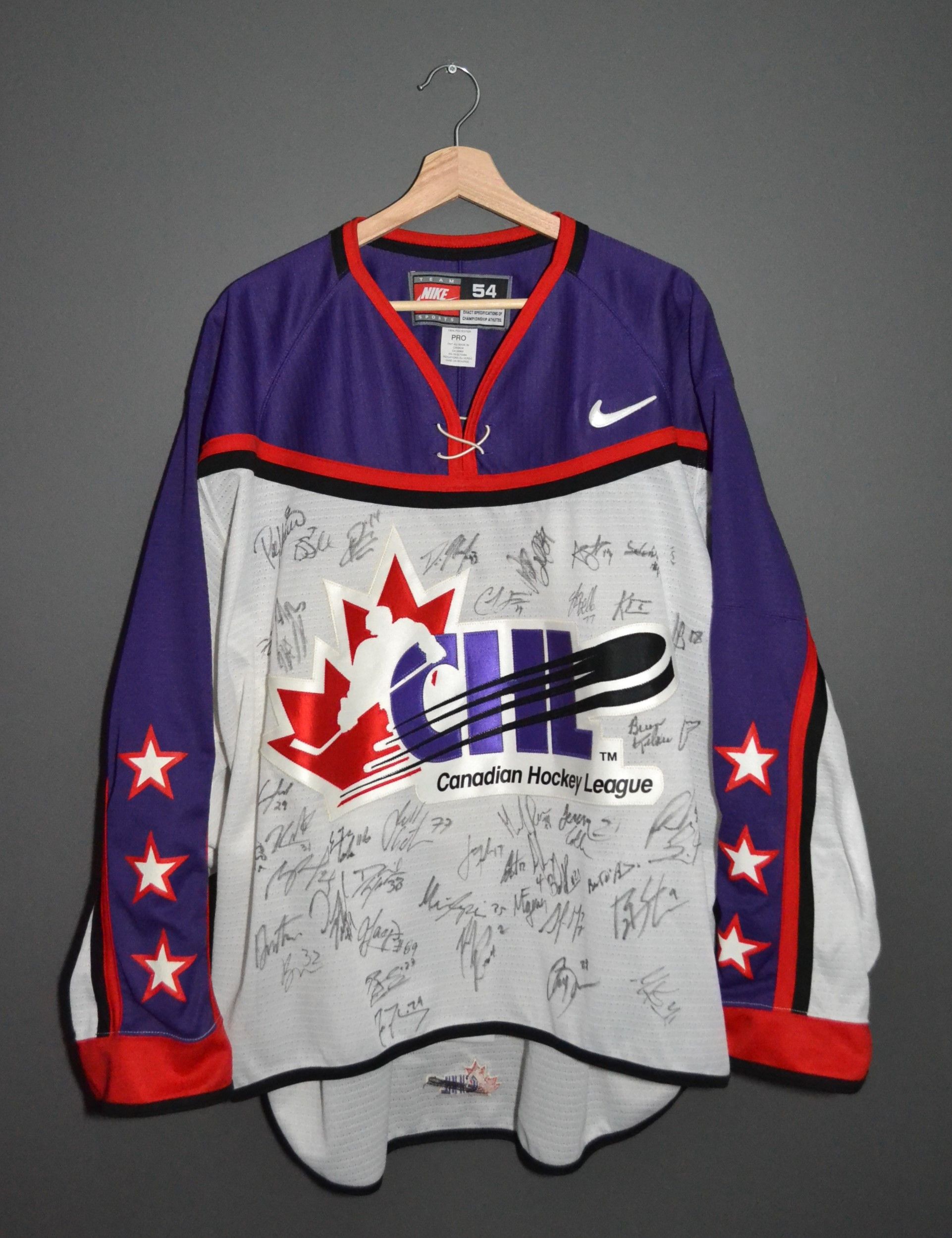 Nike × Vintage Nike CHL Top Prospects All-star Game Signed Hockey Jersey 54 Size US XL / EU 56 / 4 - 1 Thumbnail