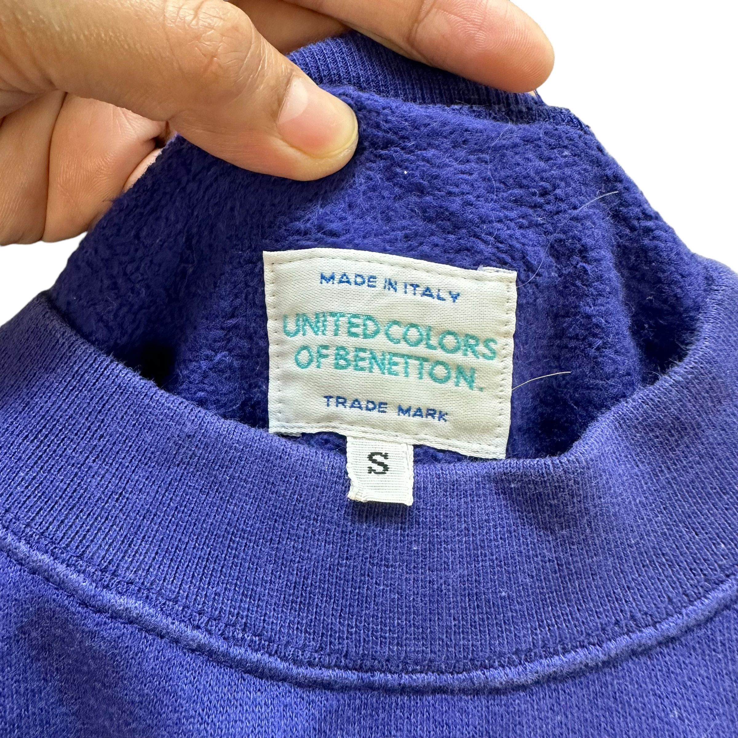 United Colors Of Benetton 90s United Colors Of Benetton Small Logo Sweatshirt #9122-59 Size US S / EU 44-46 / 1 - 8 Thumbnail
