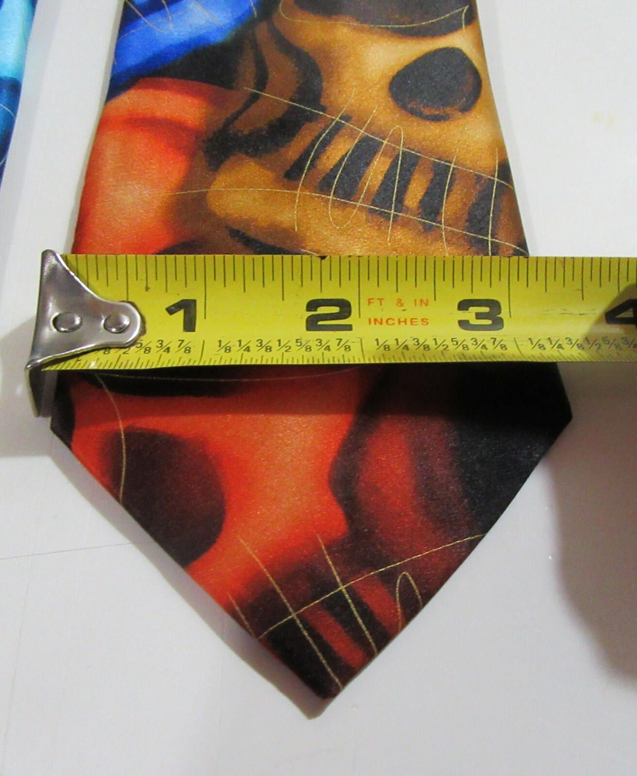 Designer Jerry Garcia 62 Plague Entity Skull Neck Tie Purple Size ONE SIZE - 9 Thumbnail