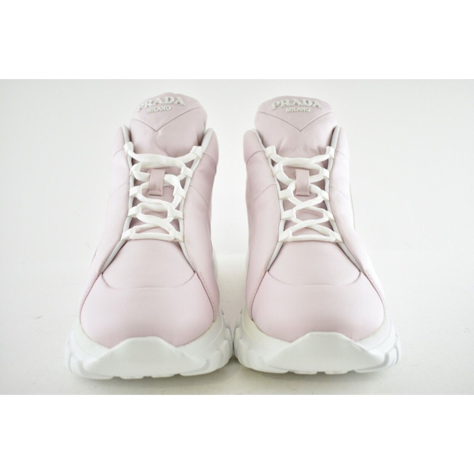 Prada Rush Piuma Nylon Platform Flat High Top Trainer Sneaker 36 Size US 6 / IT 36 - 4 Thumbnail