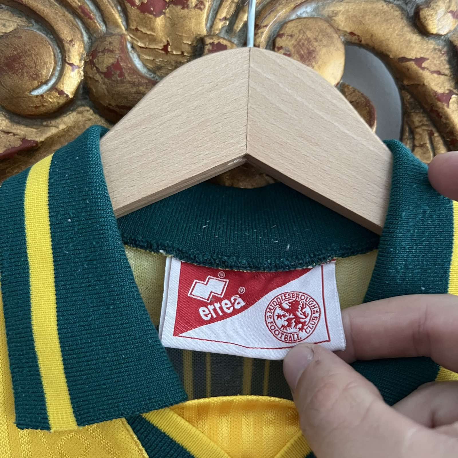 Vintage Vintage 90s CELLNET ERREA MIDDLESBROUGH Soccer Jersey Sz XS Size US XS / EU 42 / 0 - 4 Thumbnail