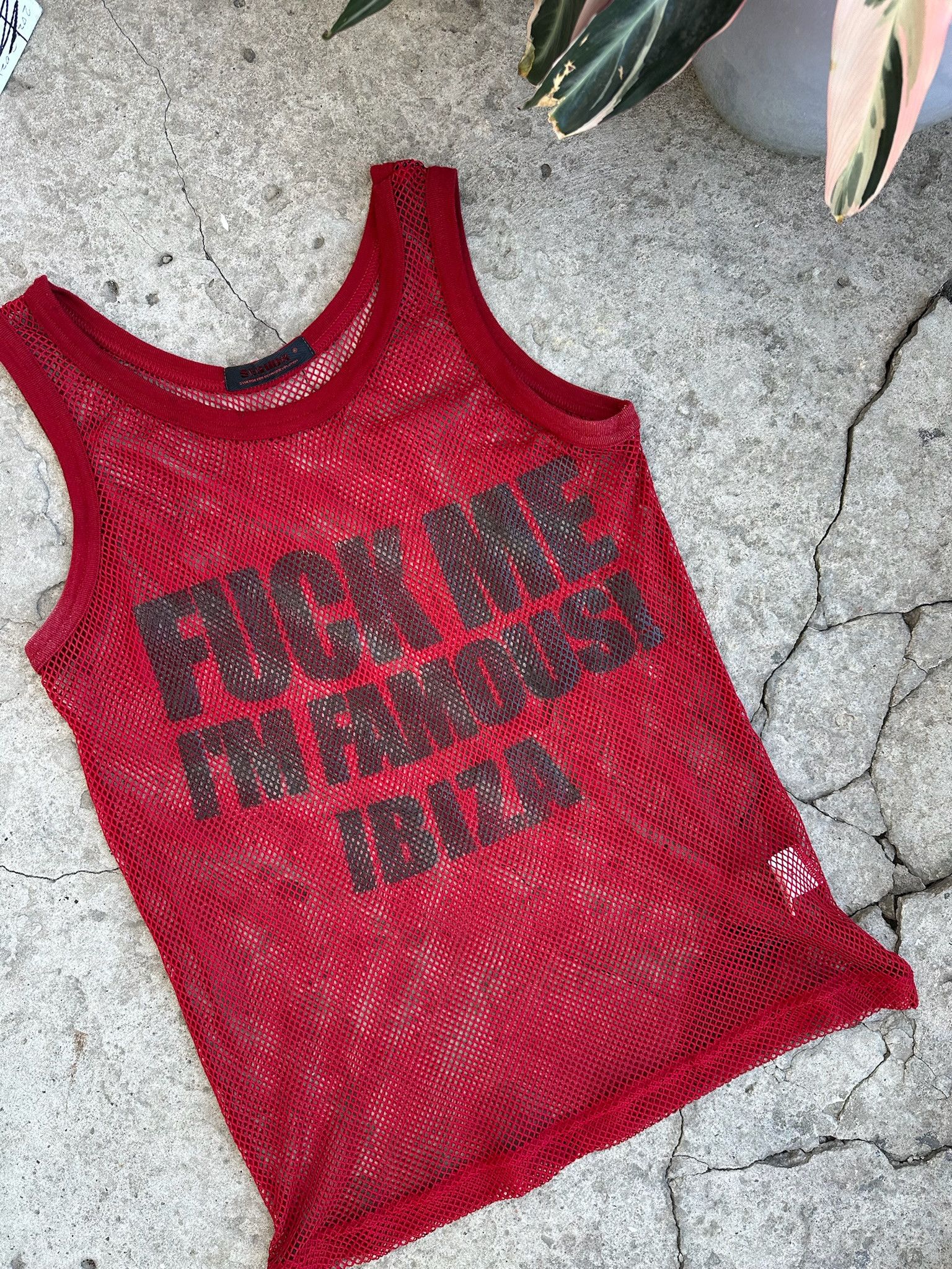 Vintage Vintage Ibiza tank mesh fuck me I am famous sexy porn techno Size US M / EU 48-50 / 2 - 11 Thumbnail