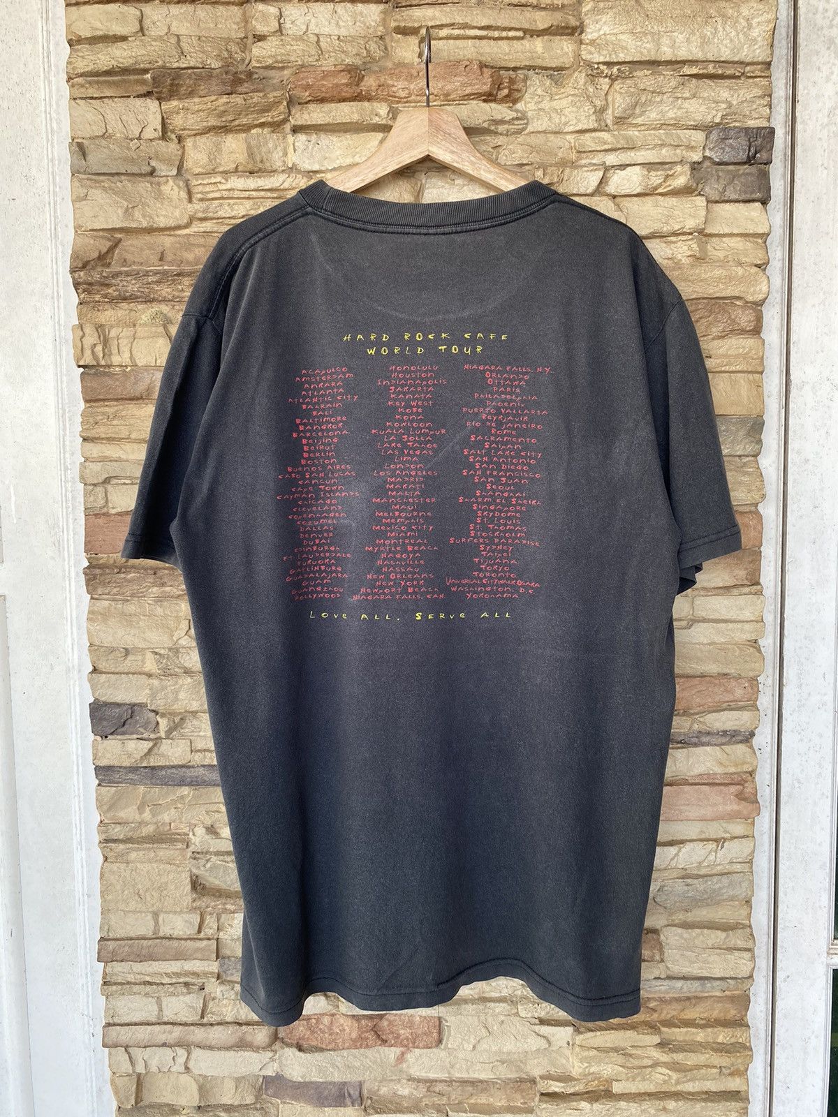Vintage 🔥 Rare 90s Vintage Hard Rock Cafe Tour 30 Years Anniversary Size US L / EU 52-54 / 3 - 1 Thumbnail