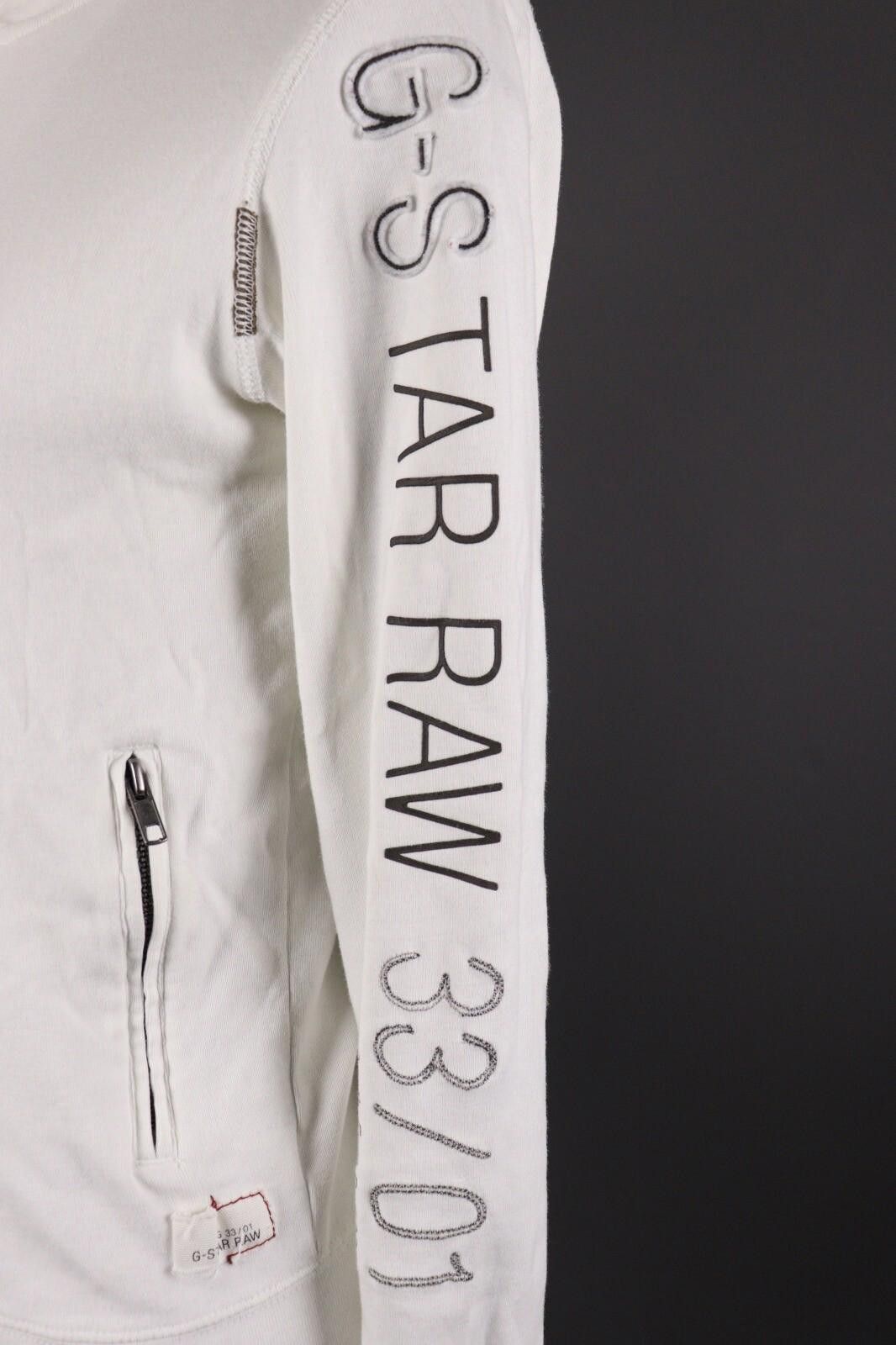 G-Star G-Star 3301 White Big Logo Full Zip Sweater Size M Size M / US 6-8 / IT 42-44 - 8 Thumbnail