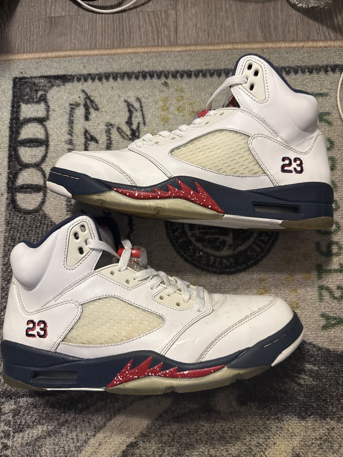 Jordan Brand Jordan Retro 5 ‘Independence Day’ Size US 9.5 / EU 42-43 - 3 Thumbnail