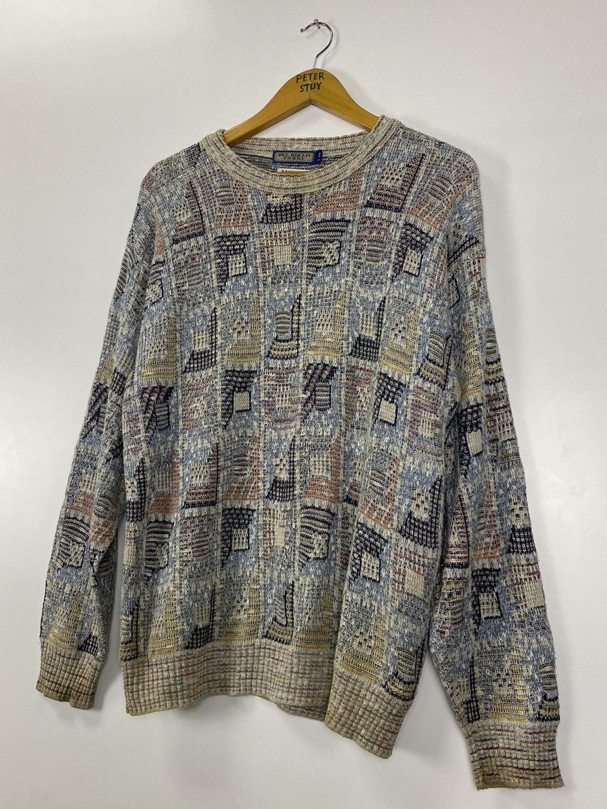 Japanese Brand Vintage Bel Bello Farsi Knit Sweater Size L / US 10 / IT 46 - 3 Thumbnail