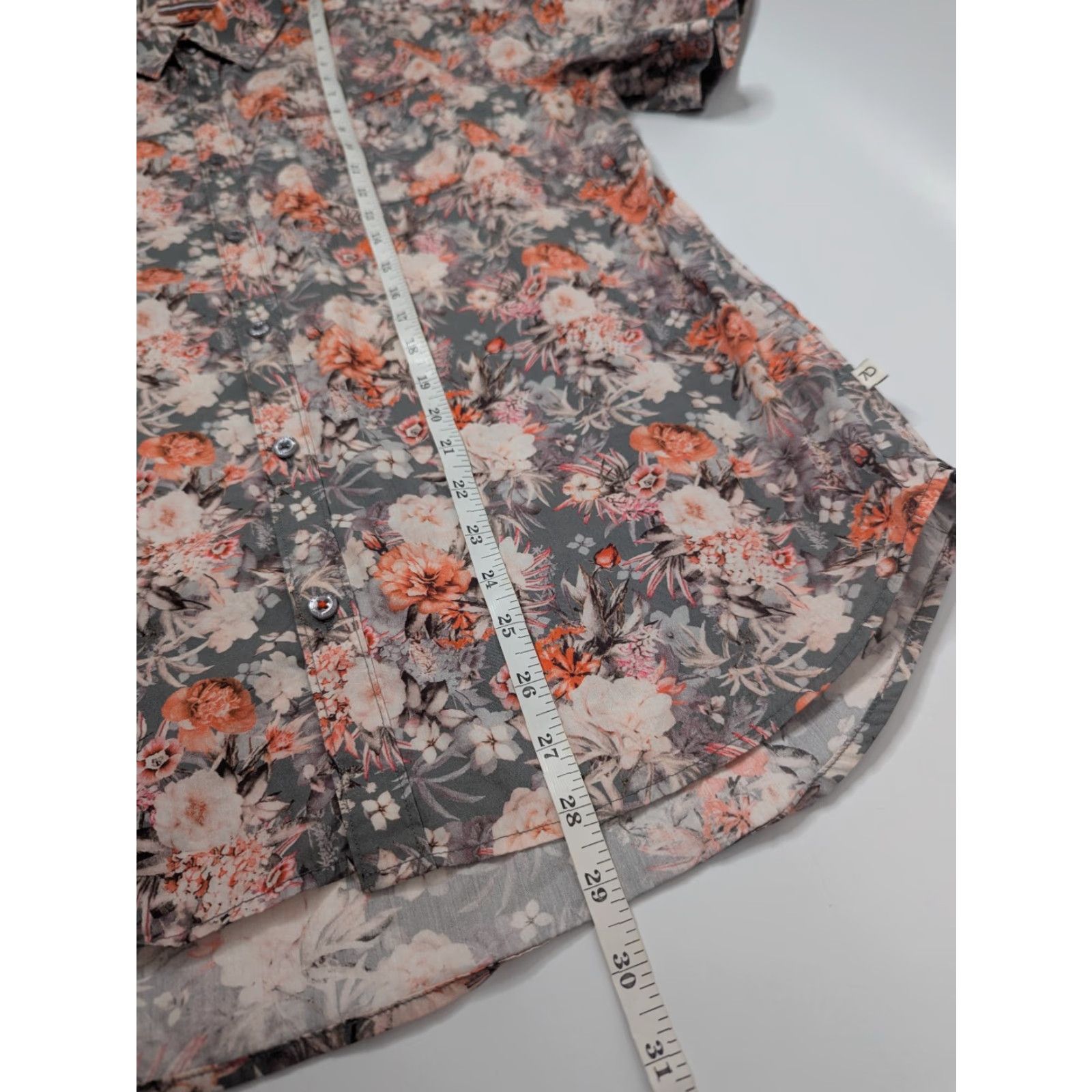 Vintage 7 Diamonds Shirt Floral Skyloft Button-Up Short Sleeve Men M Pink orange Regular Size US M / EU 48-50 / 2 - 4 Thumbnail