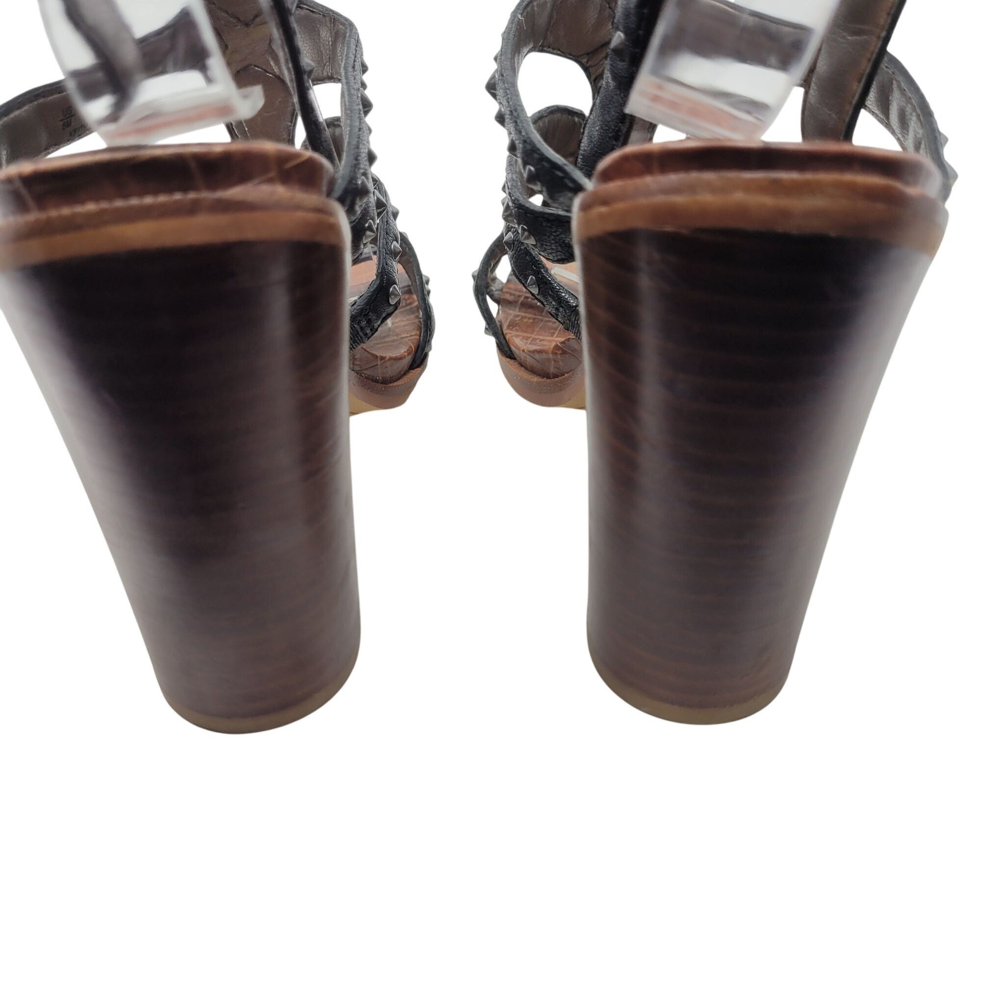 Sam Edelman Sam Edelman Keith Gladiator Leather Studded Heeled Sandals 8 Size US 8 / IT 38 - 9 Thumbnail