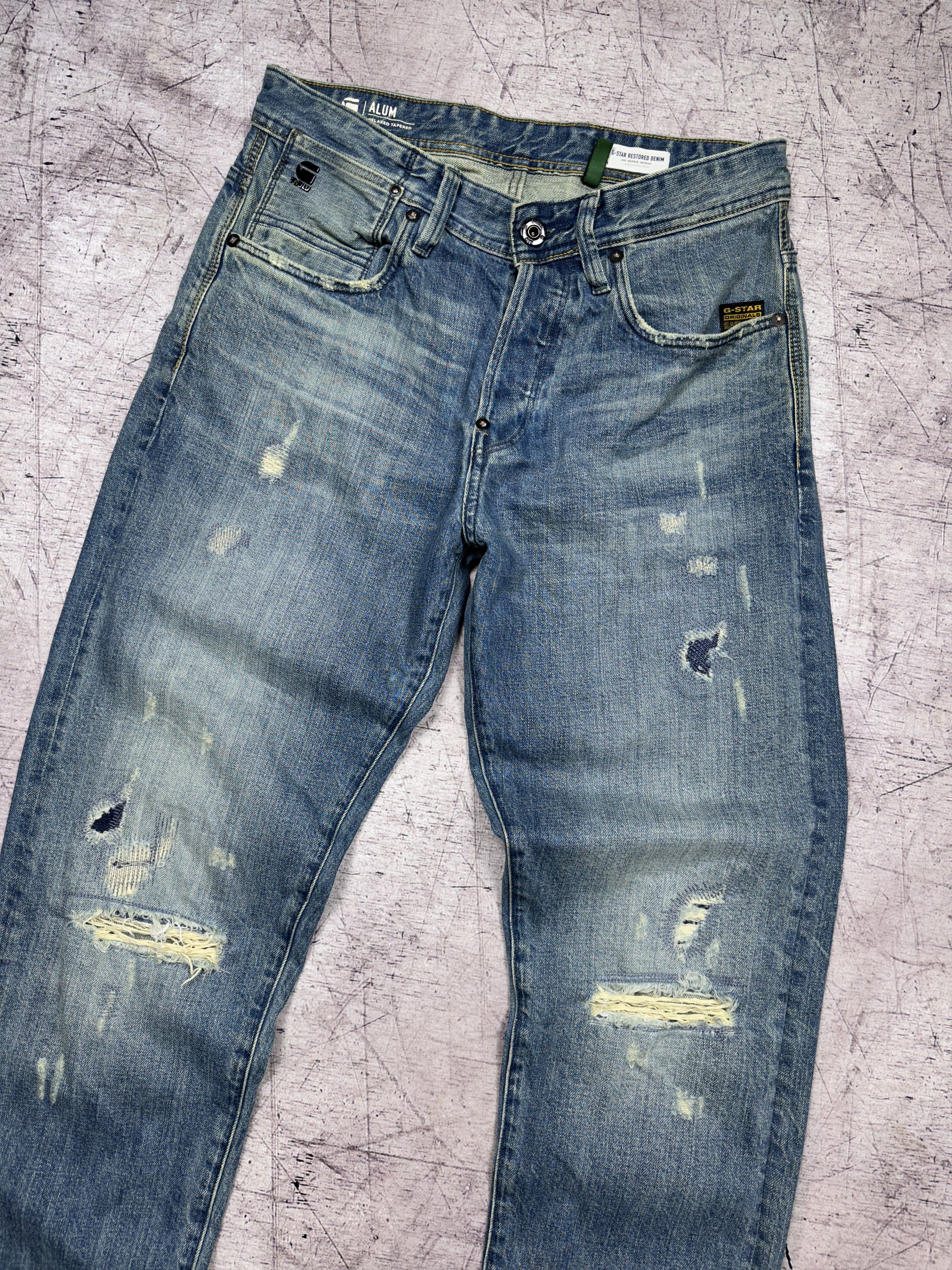G-Star G Star Raw Mens Alum Relaxed Tapered Denim Pants Jeans Size US 30 / EU 46 - 2 Thumbnail
