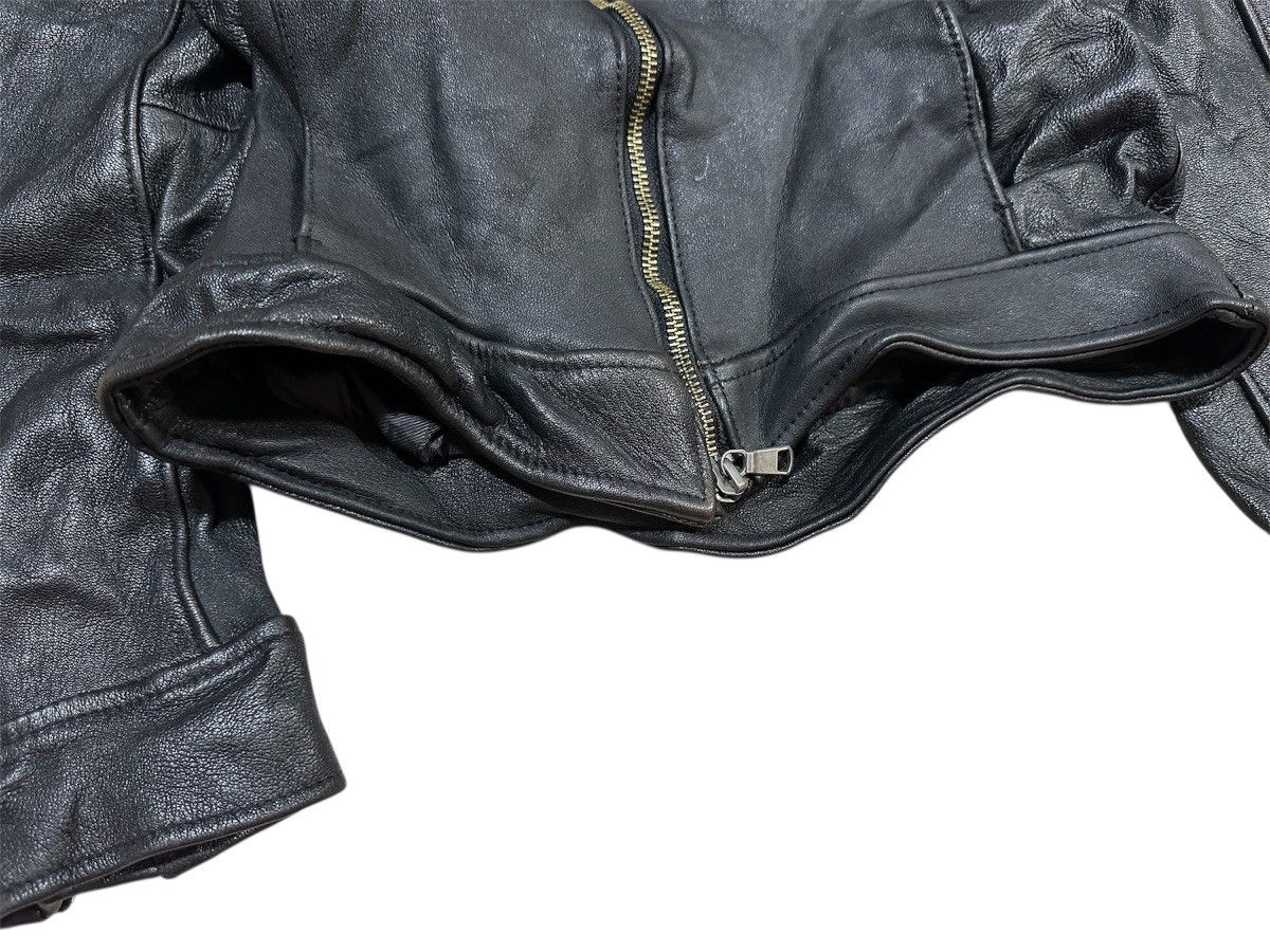 Tete Homme 🔥Y2K Archived Tete Homme Goat Leather Biker Jacket Goth Punk Size US XS / EU 42 / 0 - 5 Thumbnail