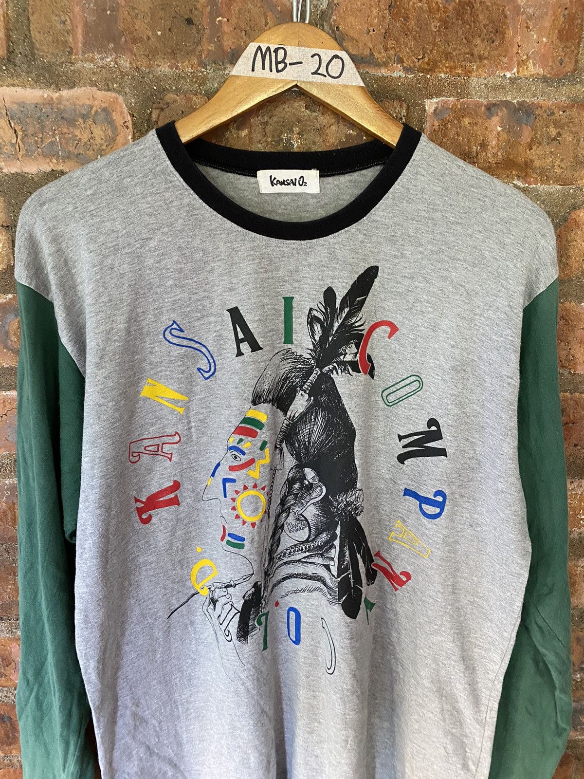 Kansai Yamamoto 🔥1990s Kansai 02 Native Americans LS Size US XL / EU 56 / 4 - 3 Thumbnail