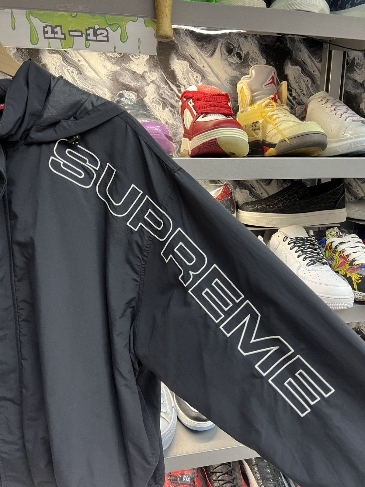 Supreme Supreme Spellout Embroidered Track Jacket Size US XL / EU 56 / 4 - 4 Thumbnail