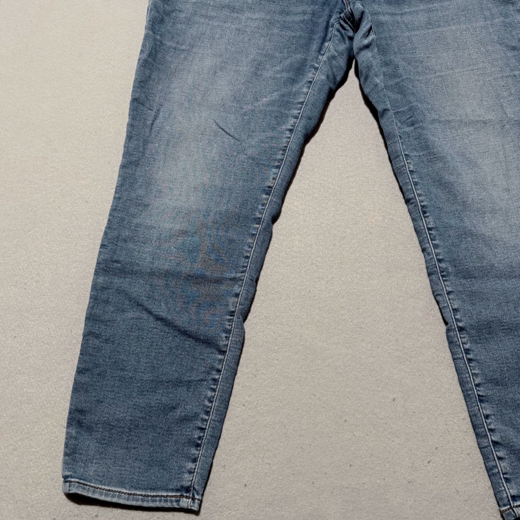 J.Crew J. Crew Jeans Blue Denim Mid Rise Skinny Zip Fly 32 Womens Crop Distressed Pockets - 32 Size 24" / US 00 / IT 34 - 5 Thumbnail