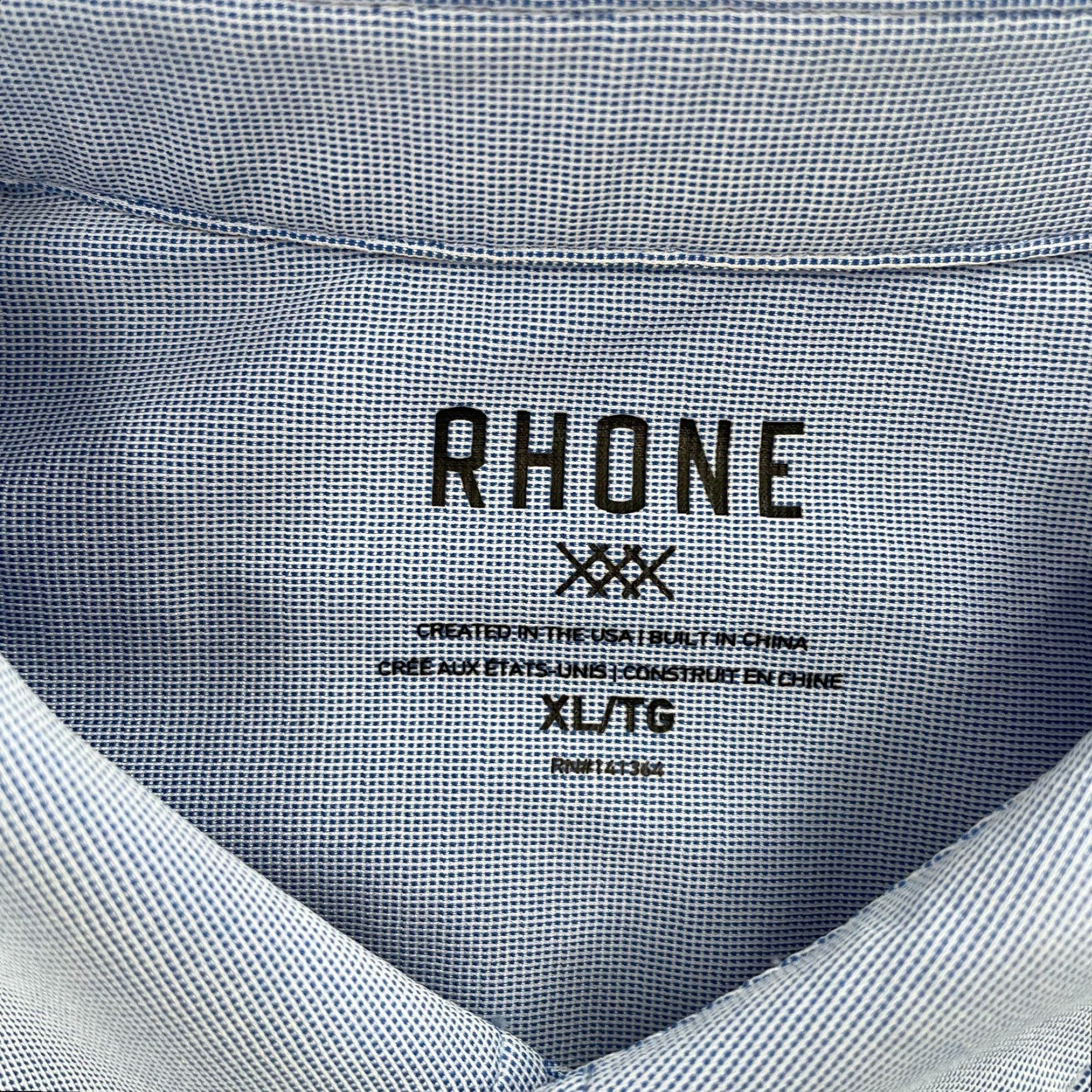 Rhone Rhone Commuter Shirt Adult XL Blue Button-Up Long Sleeve Mens XL Size US XL / EU 56 / 4 - 5 Thumbnail