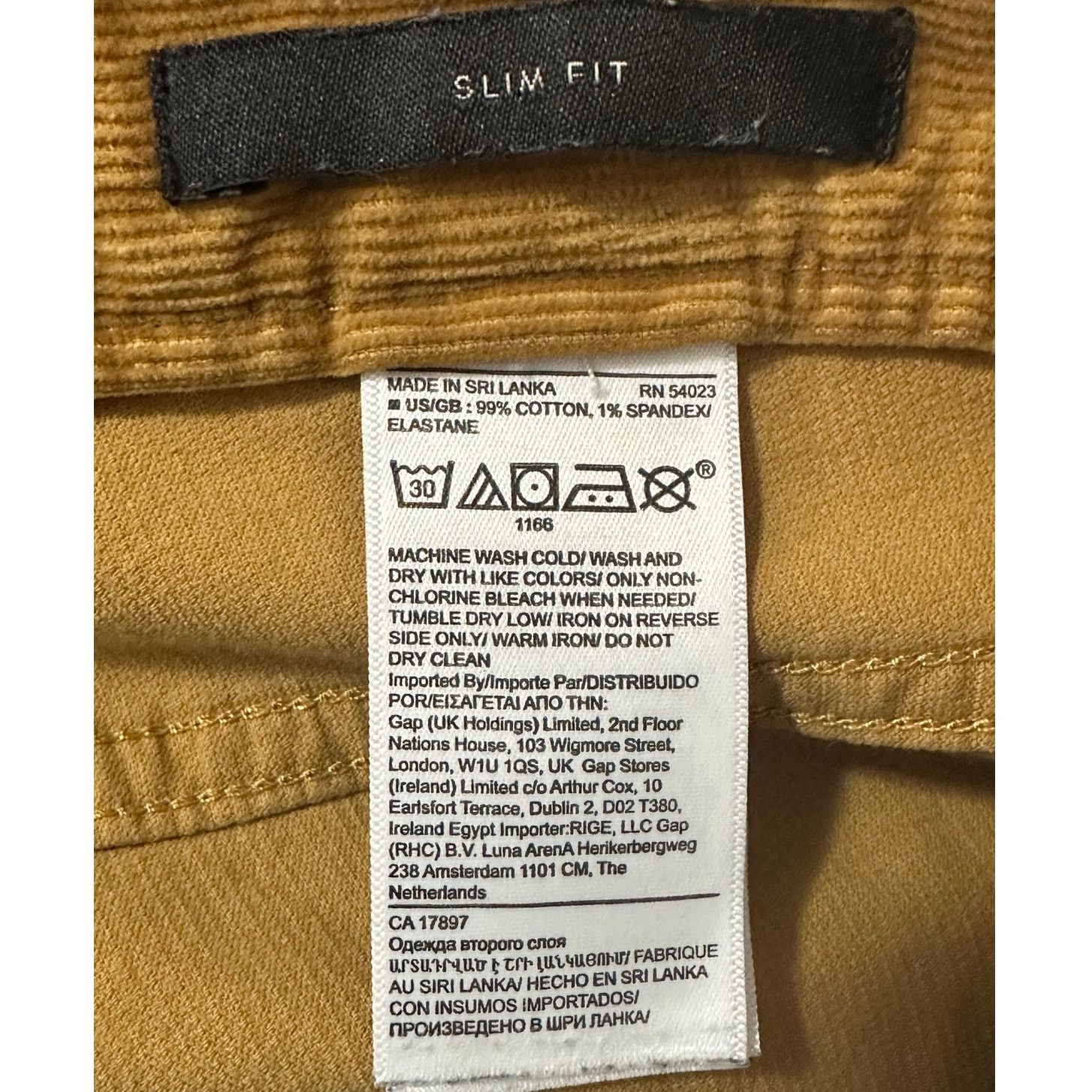 Banana Republic Banana Republic men yellow corduroy Travelers jeans size 31 Size US 31 - 4 Thumbnail