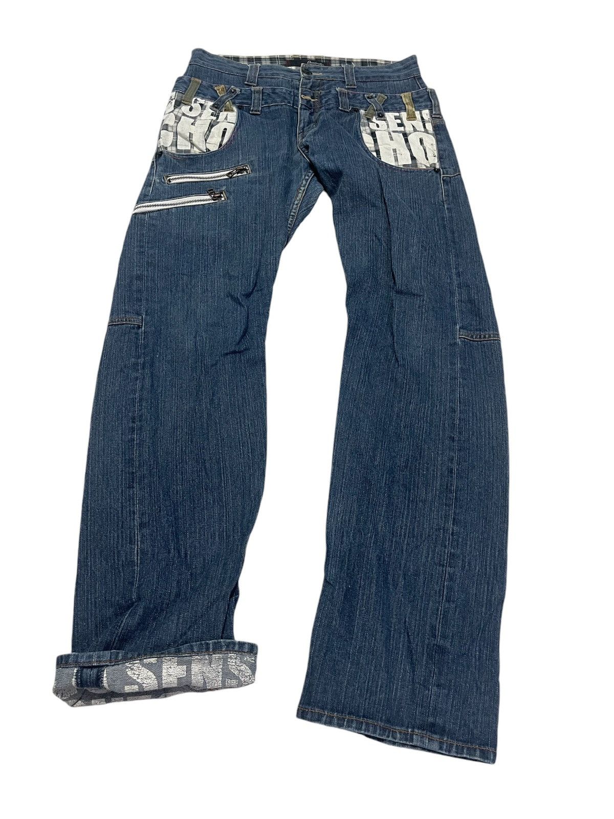 Designer Dominate Handcrafted Jeans Custom Designer Size US 31 - 1 Thumbnail