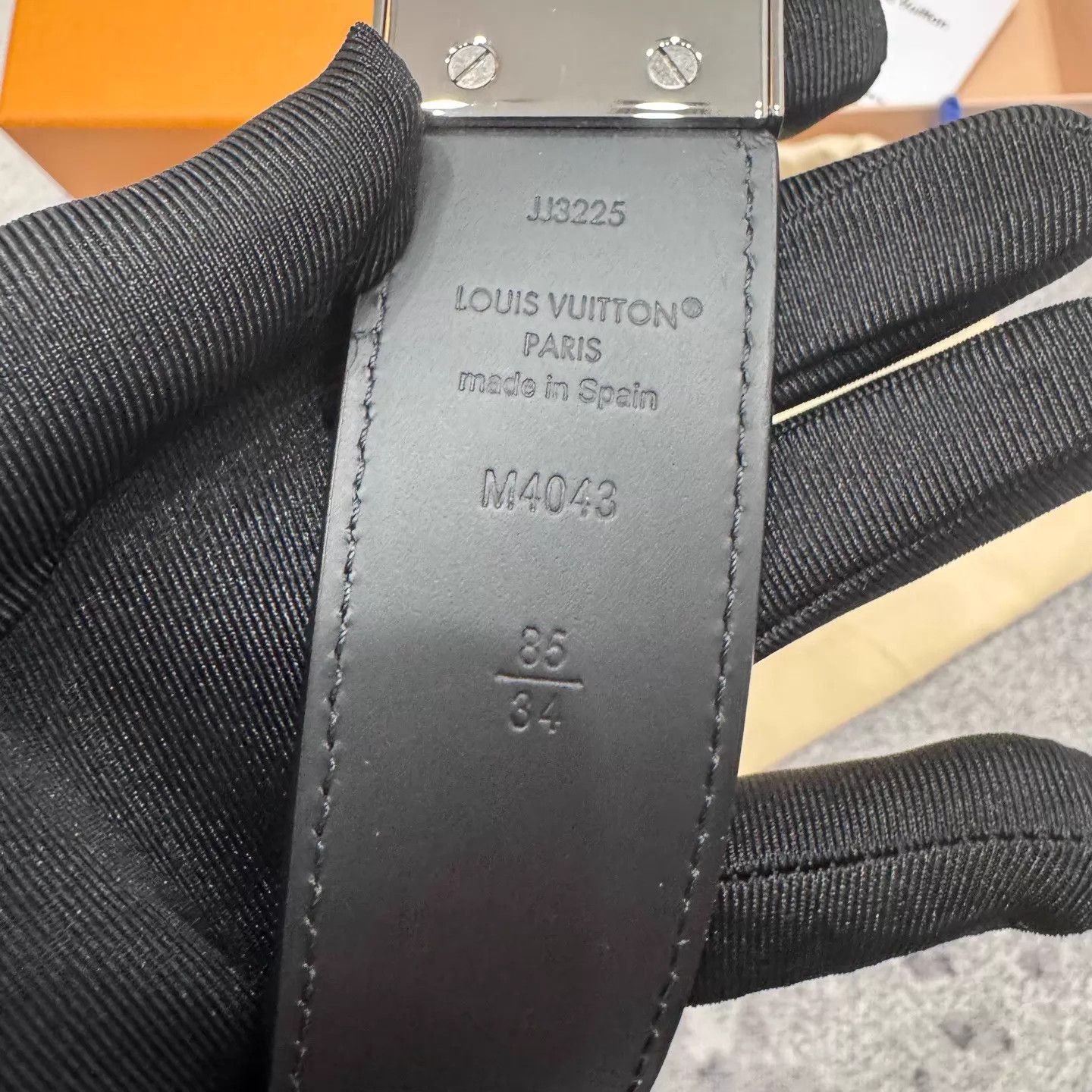 Louis Vuitton LV SLENDER 35mm 2-sided Belt 85cm like new Size ONE SIZE - 5 Thumbnail