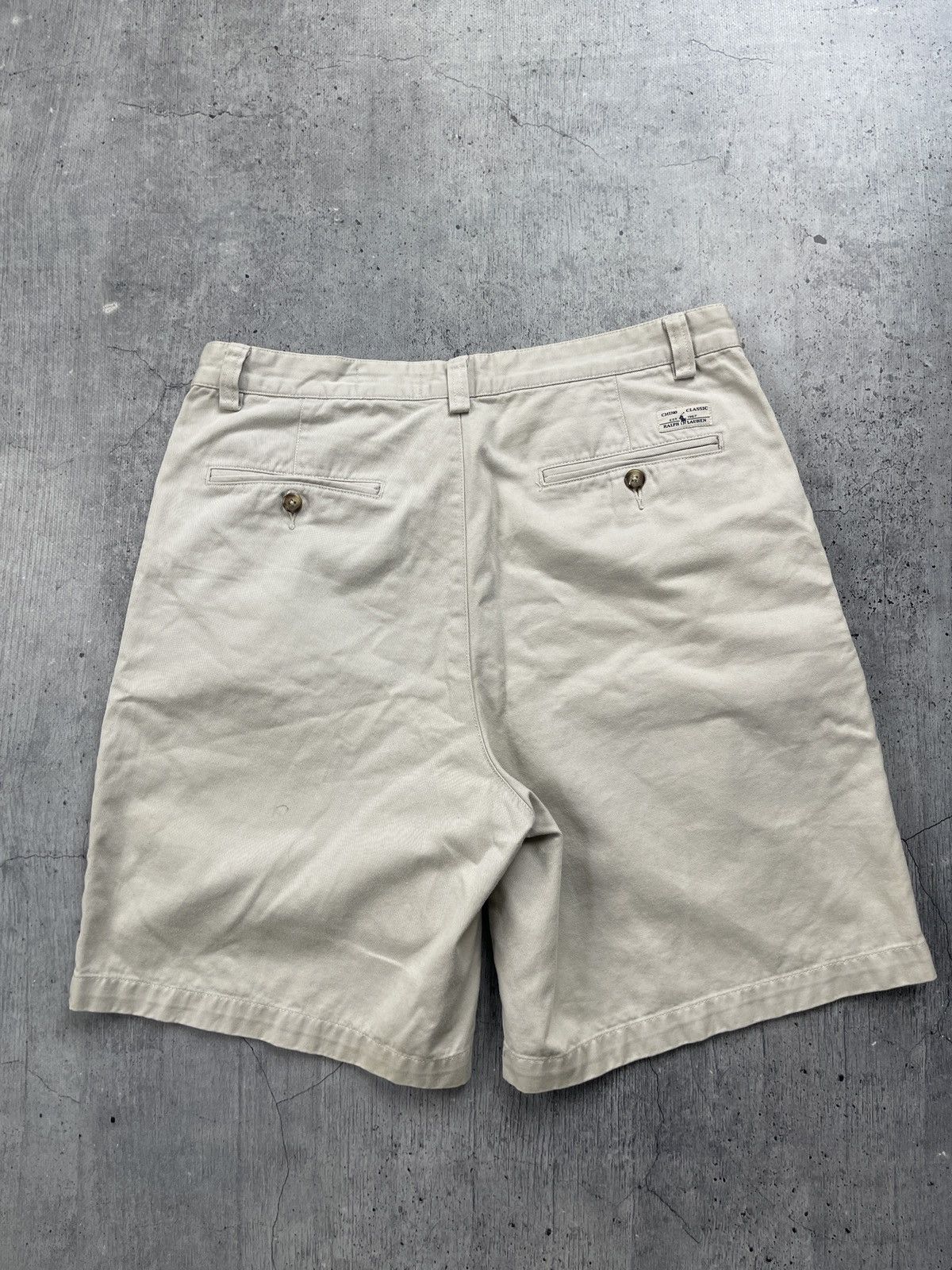 Polo Ralph Lauren × Vintage Vintage 90s Polo Ralph Lauren Chino Shorts/ Made In USA/ 34W Size US 34 / EU 50 - 1 Thumbnail