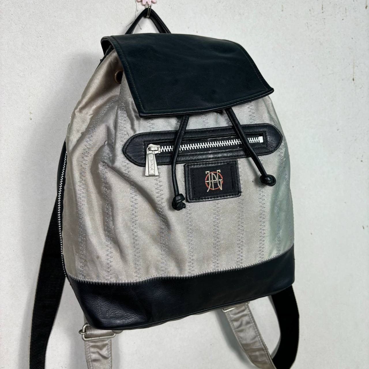 Jean Paul Gaultier Vintage Jean Paul Gaultier JPG Logo Nylon Leather Backpack Size ONE SIZE - 3 Thumbnail