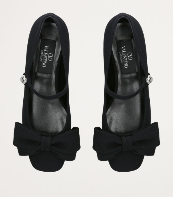 Valentino o1s22i1n0924 Bowjane Ballet Flats in Black Size US 7 / IT 37 - 4 Thumbnail
