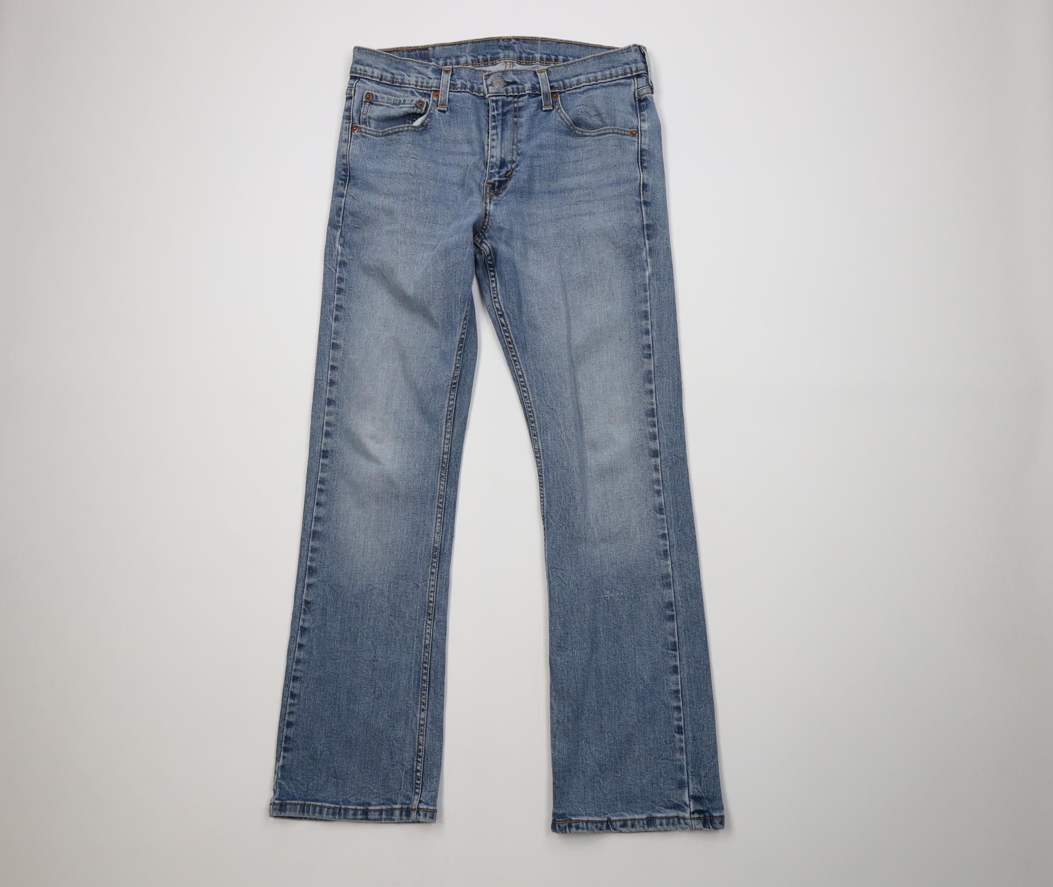 Levi's Vintage Y2K Levis 527 Slim Bootcut Flared Denim Jeans Blue Size US 32 / EU 48 - 1 Thumbnail