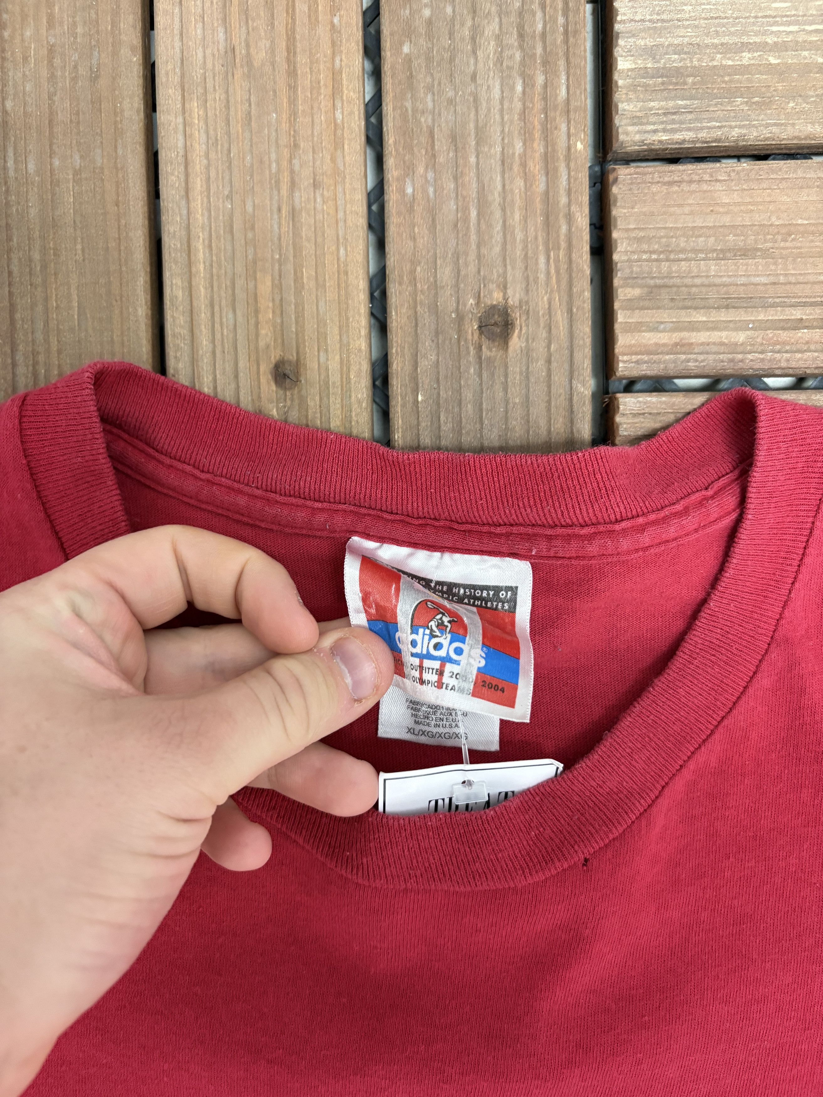 Adidas USA Olympic Team Roma MCMLX Vintage Red T-Shirt Tee Size US XL / EU 56 / 4 - 5 Thumbnail