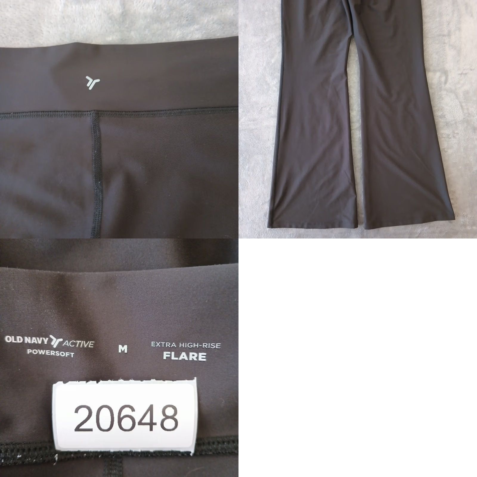 Old Navy Old Navy Active Powersoft Ankle Pants Womens Medium Gray Flare Pull On Stretch Size 32" / US 10 / IT 46 - 8 Thumbnail